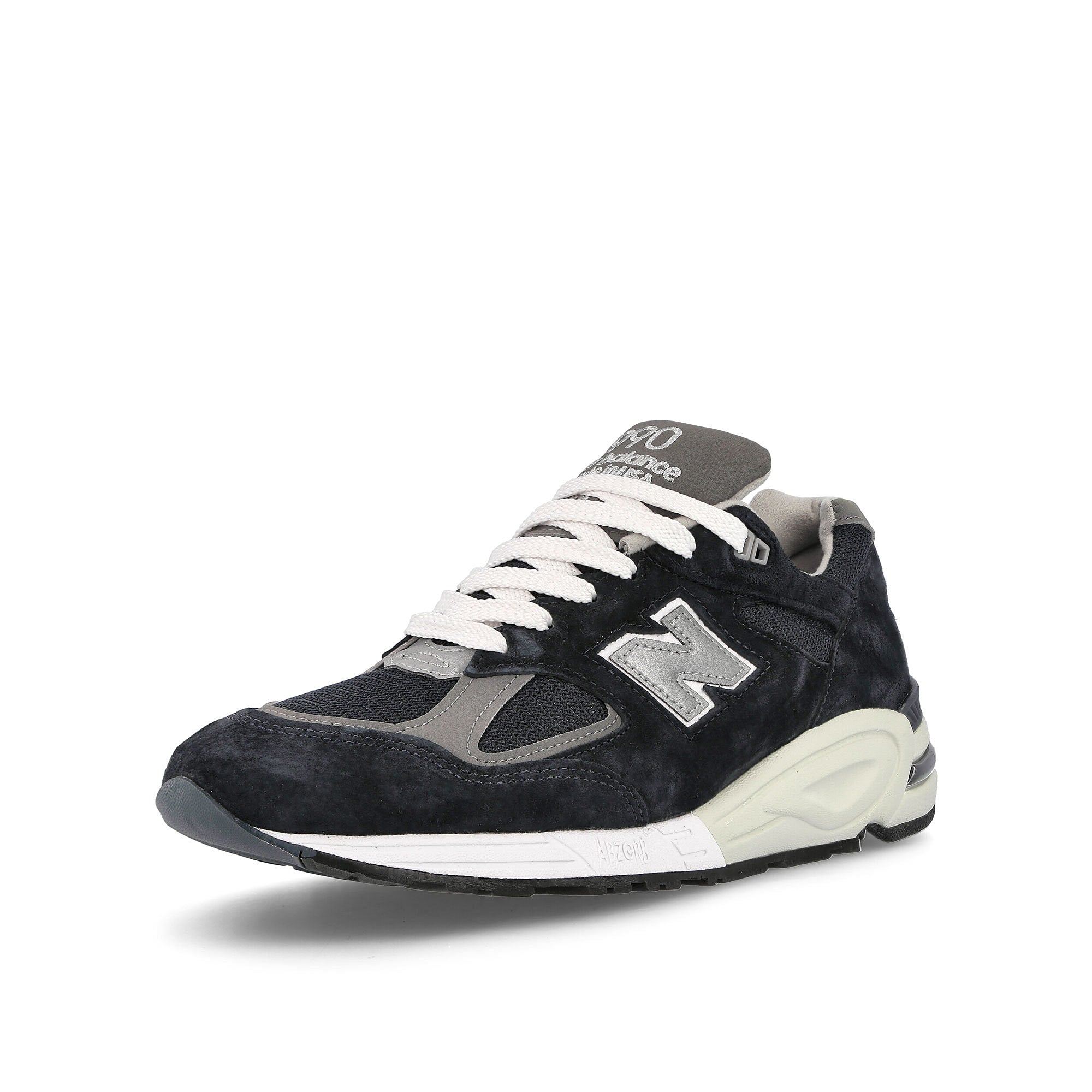 New Balance m990nb2 Navy Low Top Sneakers Close Up | Overkill