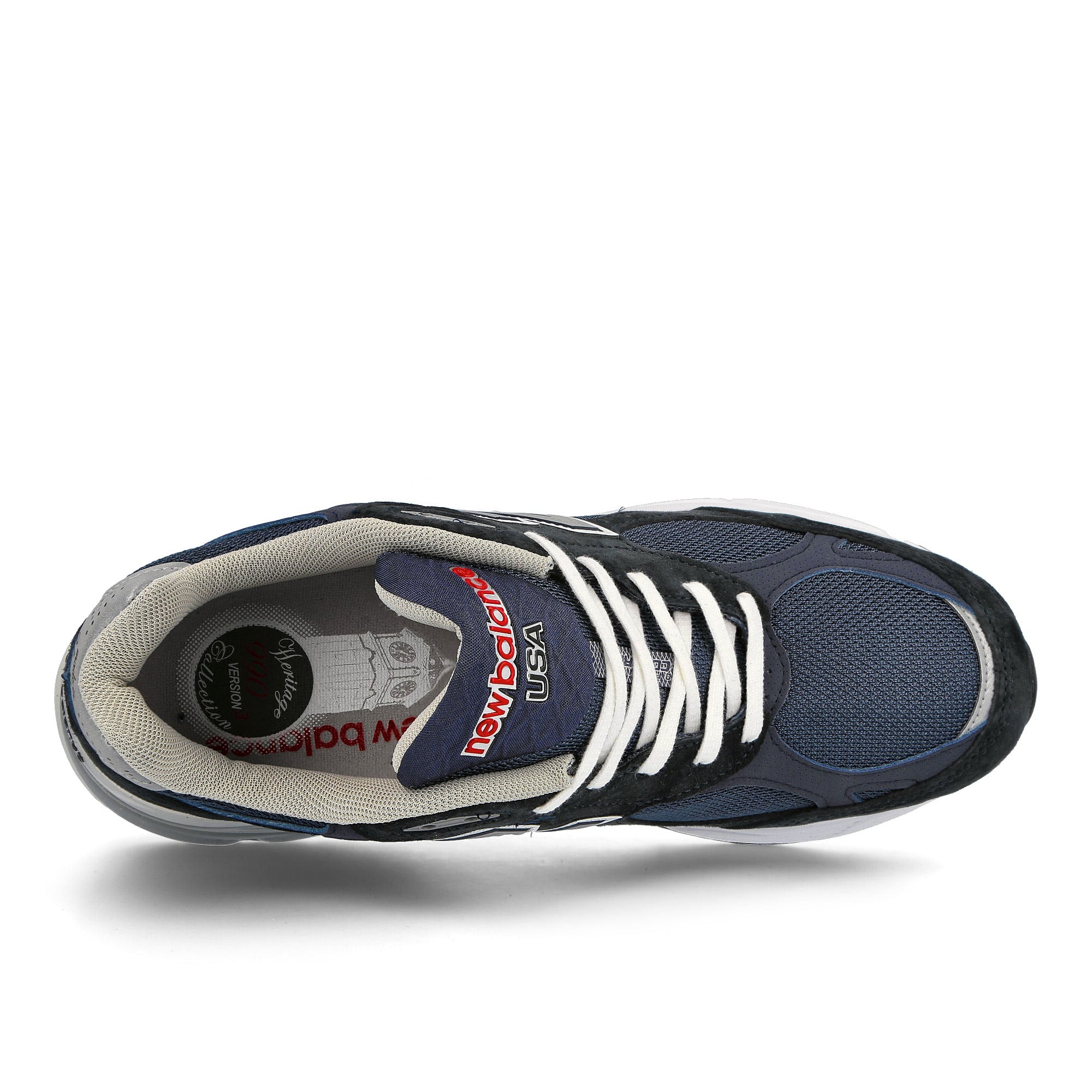 New Balance M990NB3 Dark Navy-Grey Low Top Sneakers Detailfoto | Overkill