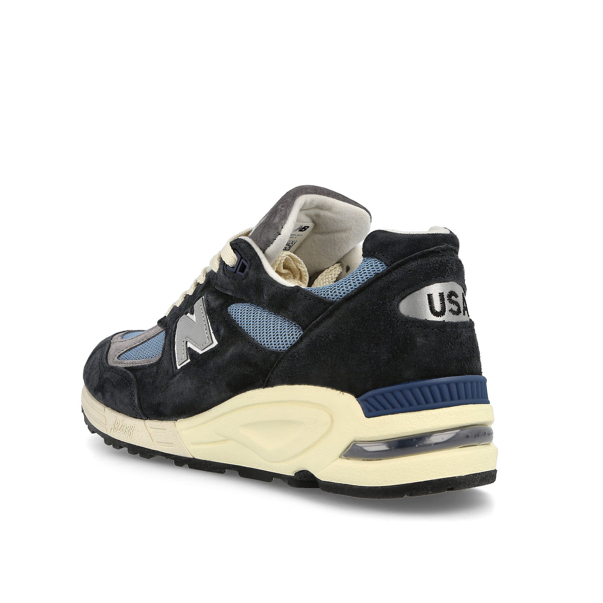 New Balance m990tb2 Navy-Castlerock Low Top Sneakers Material | Overkill