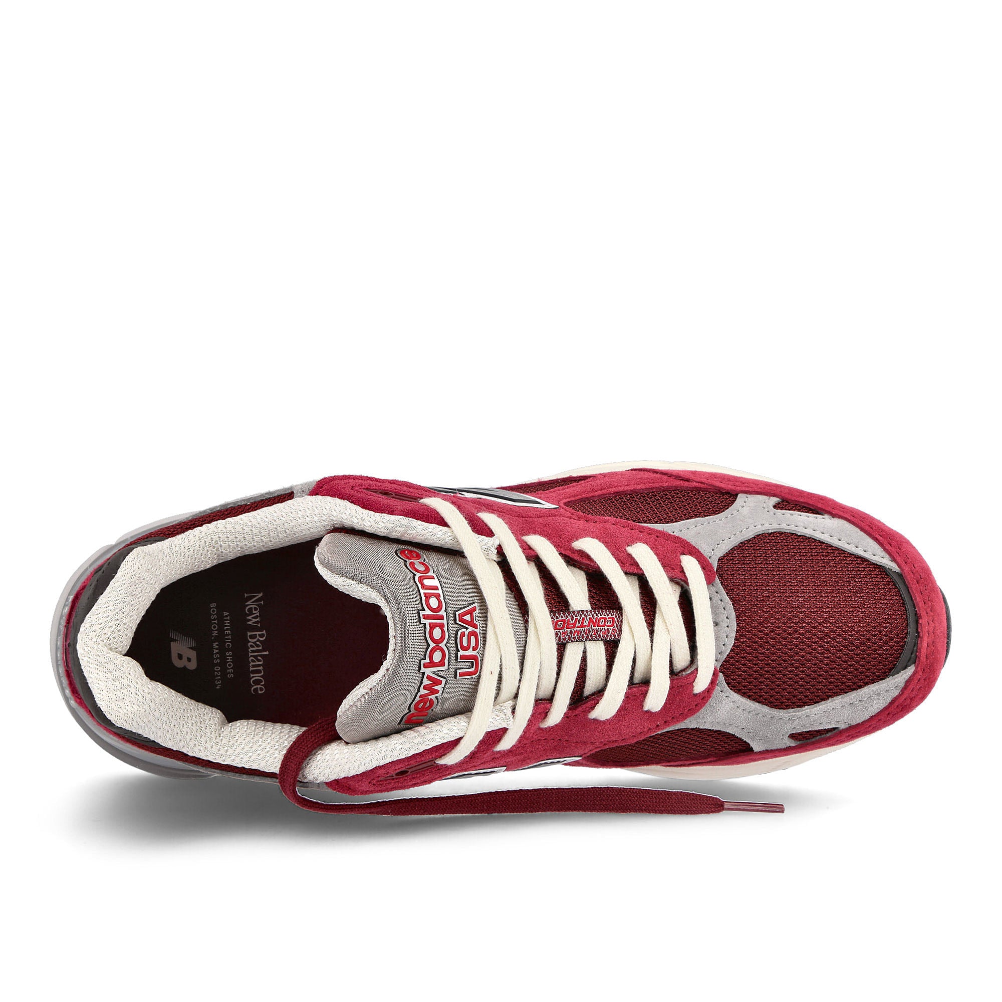 New Balance m990tf3 Red Low Top Sneakers Detailfoto | Overkill