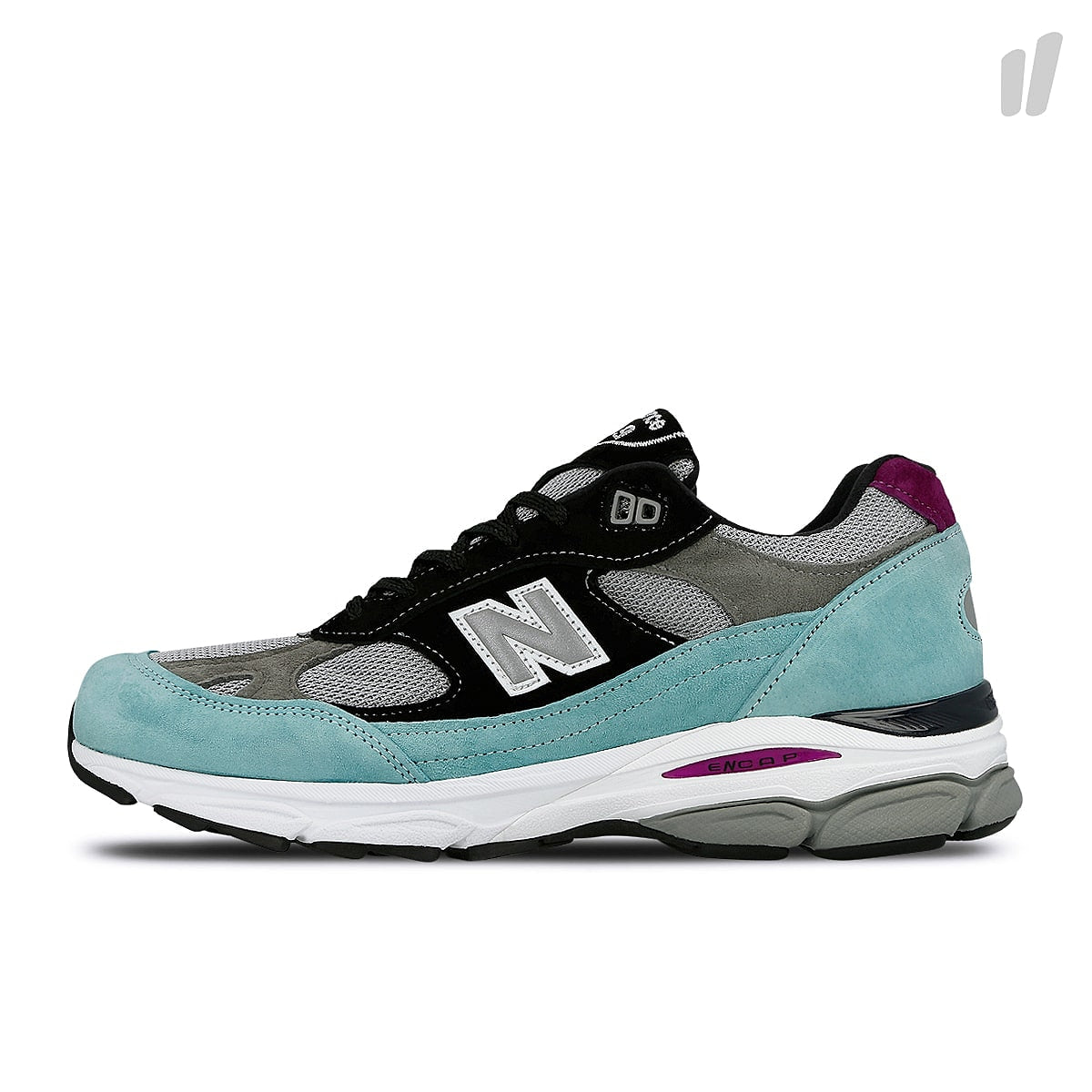 New Balance m 991.9 ec Turquoise-Black-White Low Top Sneakers 718231-60-22 | Overkill
