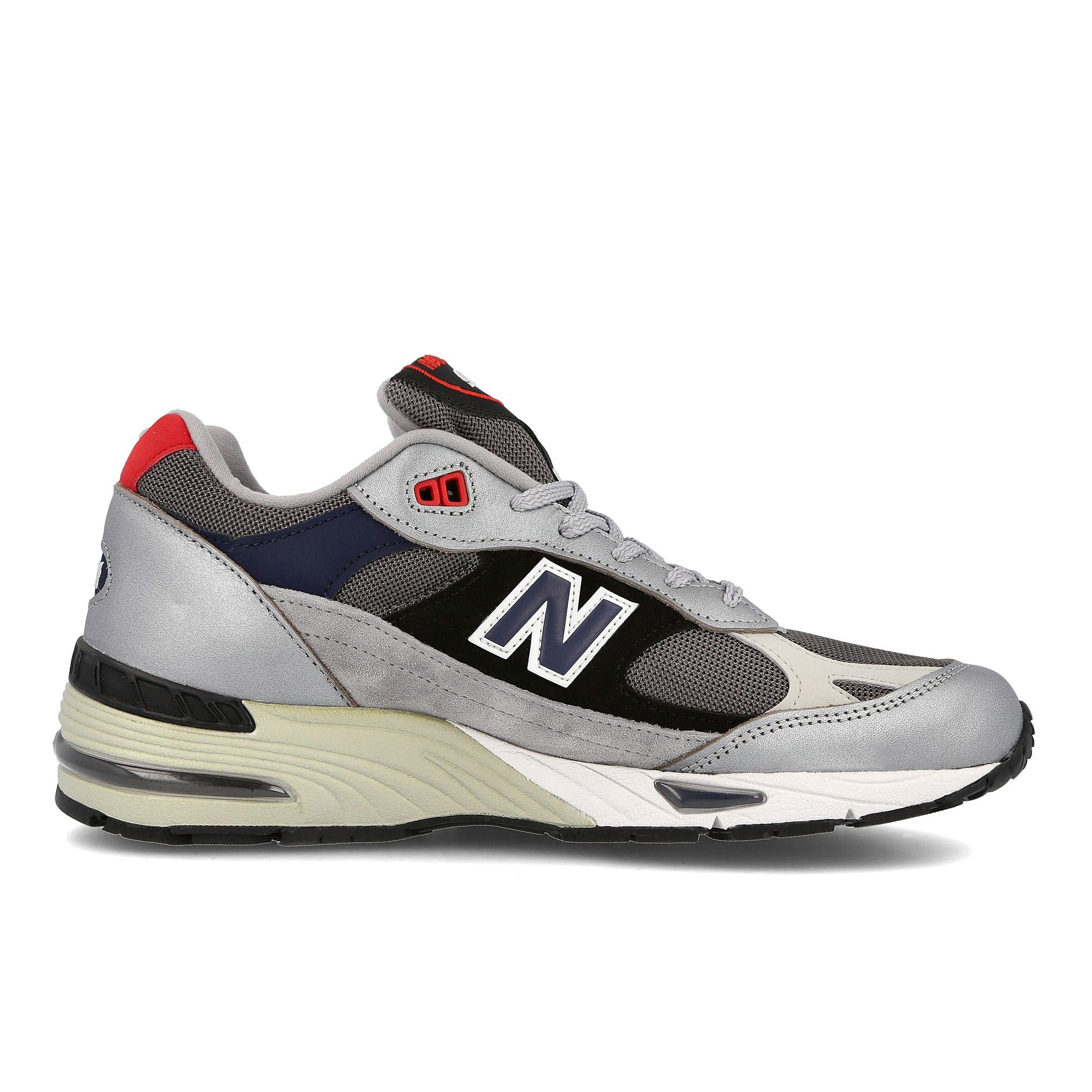 New Balance m 991 skr Silver-Black Low Top Sneakers Silhouette | Overkill