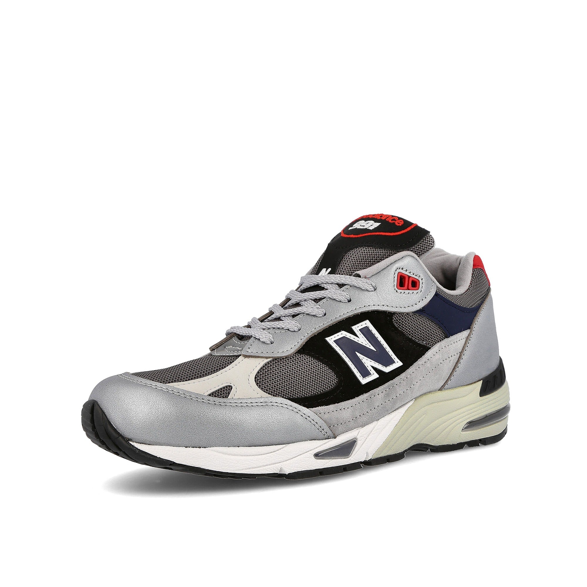 New Balance m 991 skr Silver-Black Low Top Sneakers Close Up | Overkill