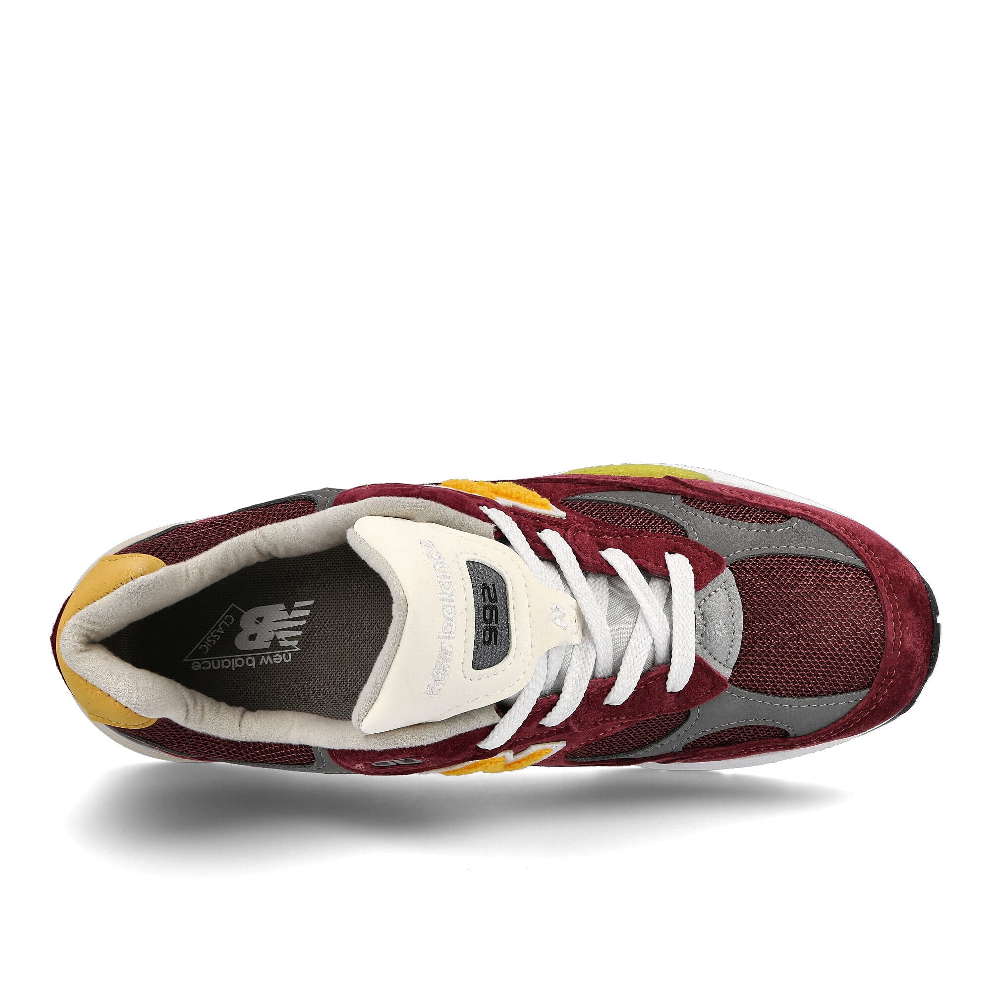 New Balance m 992 ca Burgundy-White Low Top Sneakers Detailfoto | Overkill
