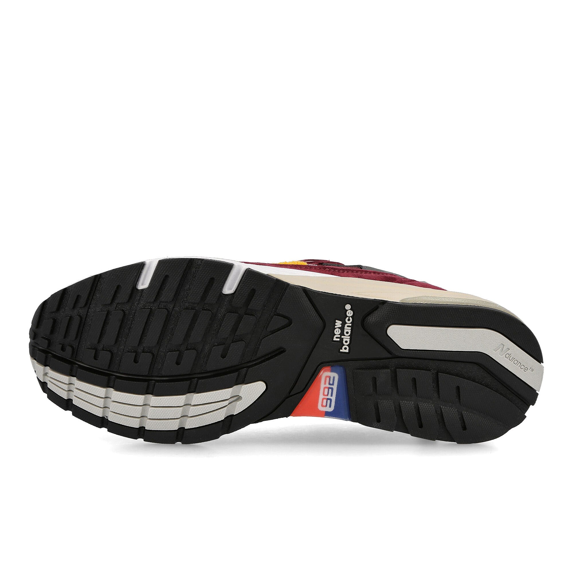 New Balance m 992 ca Burgundy-White Low Top Sneakers Detail View 1 | Overkill