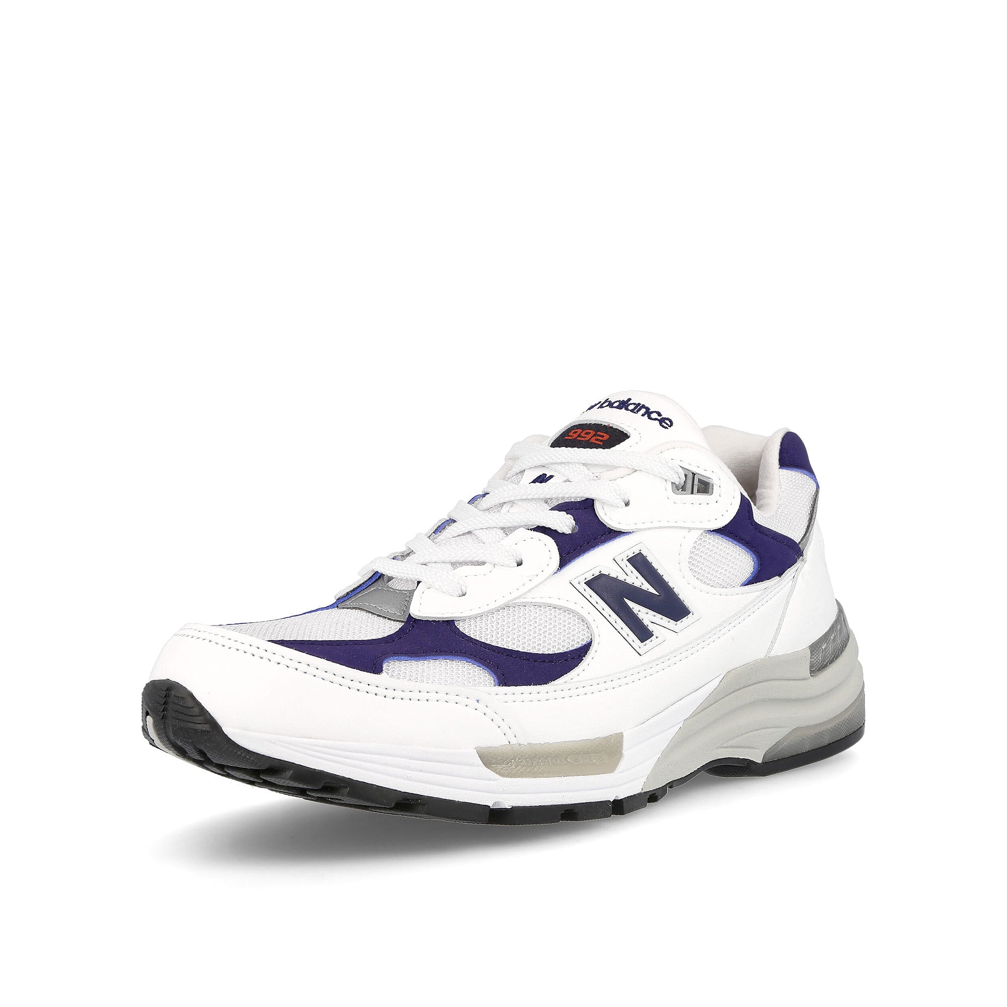 New Balance m 992 ec White-Blue Low Top Sneakers Close Up | Overkill