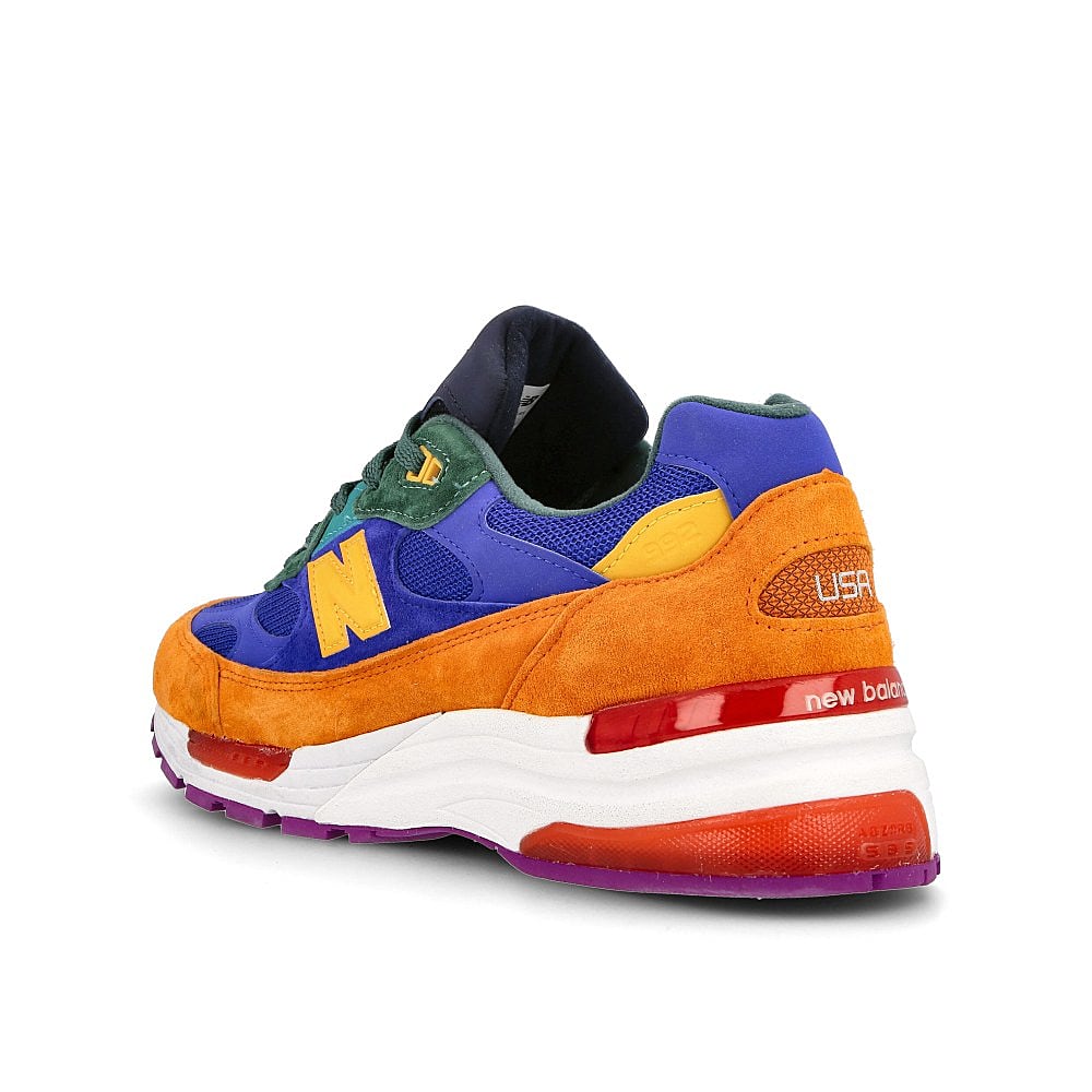 New Balance m 992 mc Orange-Blue Low Top Sneakers Material | Overkill