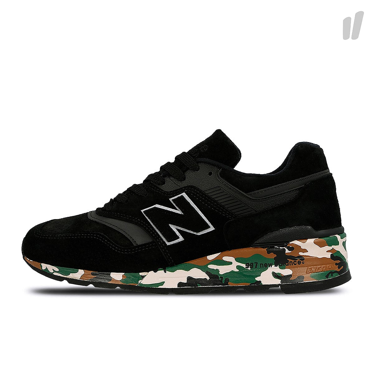 New Balance m 997 cmo Black-Green Low Top Sneakers 702121-60-8 | Overkill