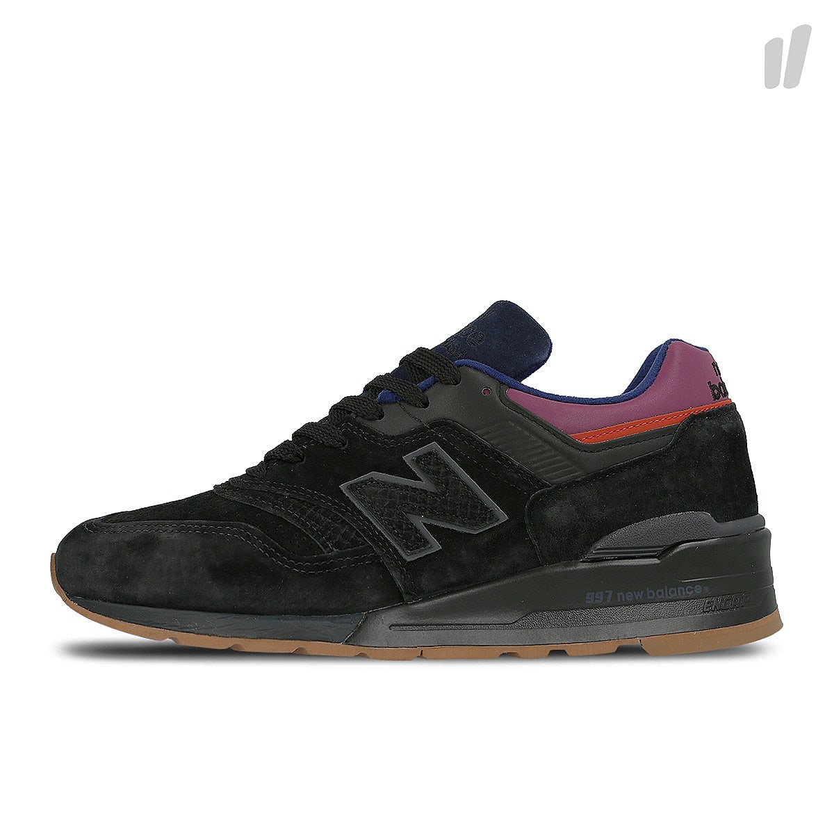 New Balance m 997 css Black-Red Low Top Sneakers 580441-60-8 | Overkill