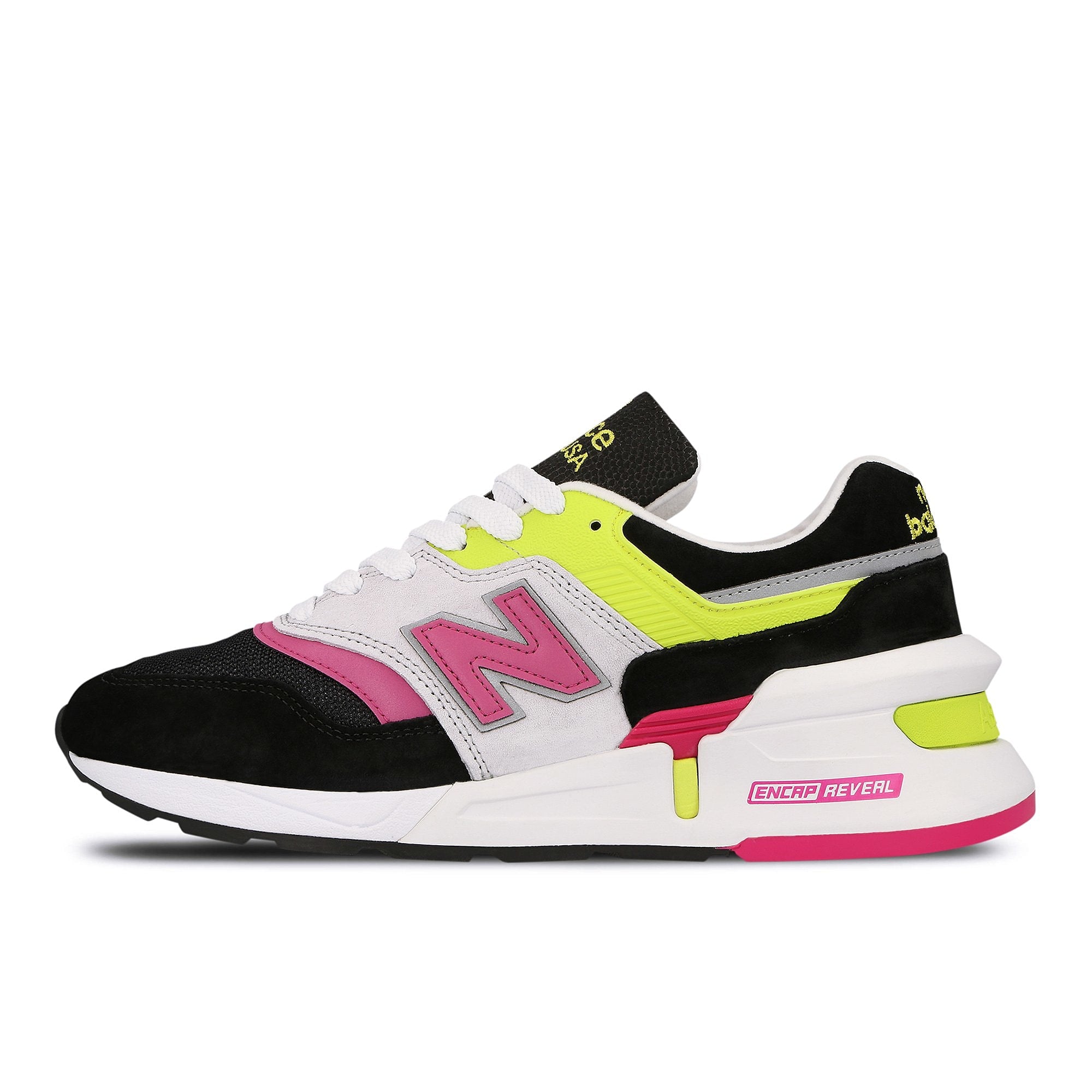New Balance m 997 skp Black-Yellow-Pink Low Top Sneakers 739741-60-8 | Overkill