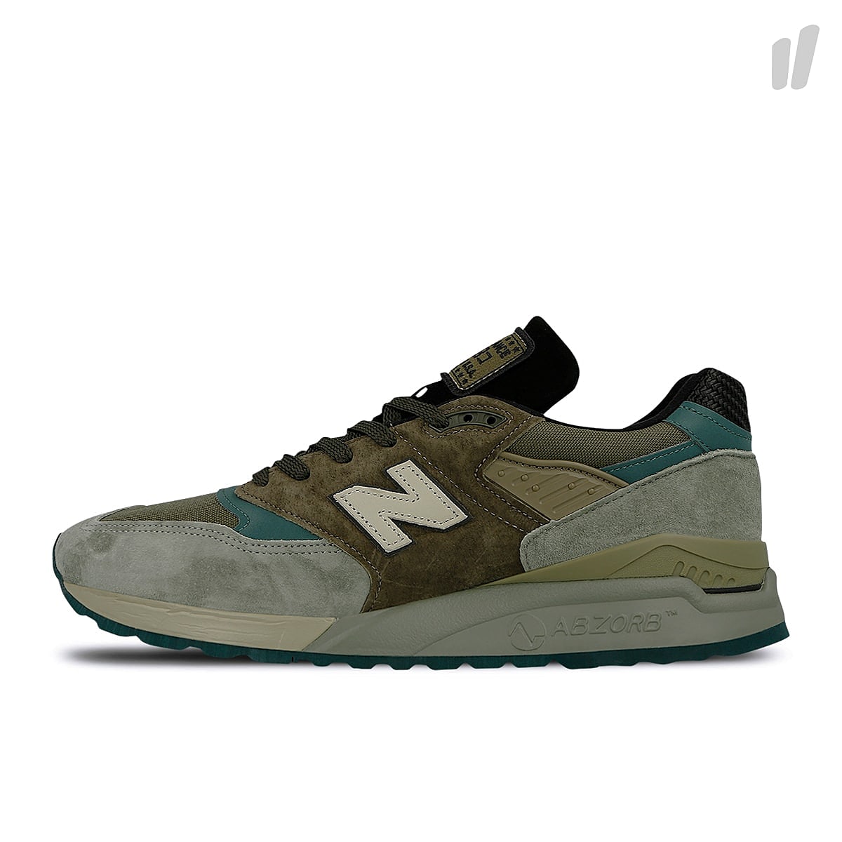 New Balance m 998 awa Green-Grey Low Top Sneakers 702141-60-6 | Overkill
