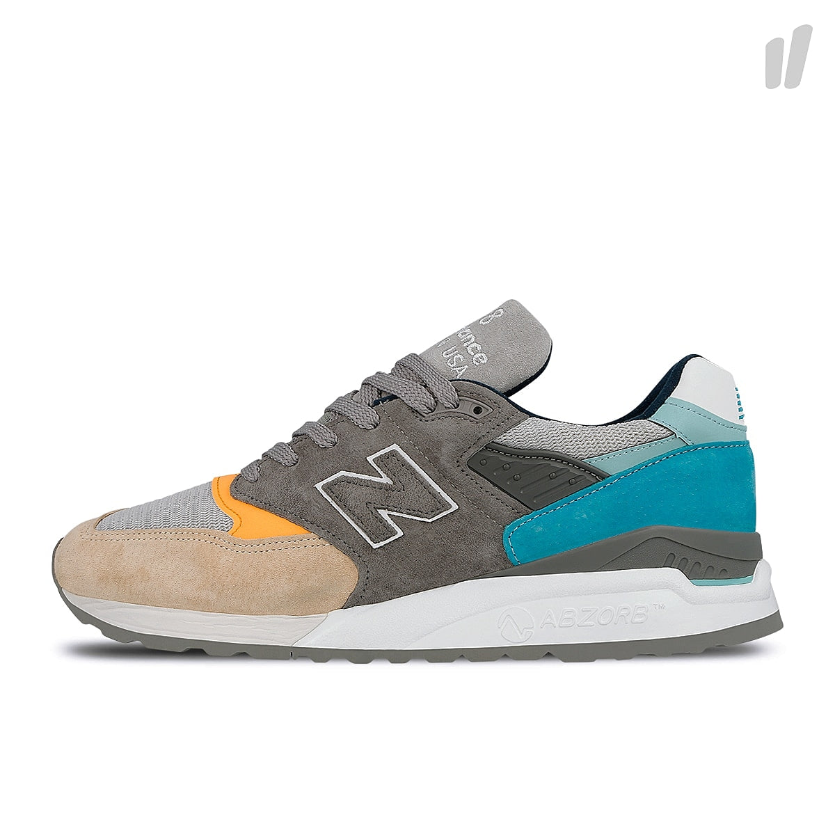 New Balance m 998 awb Grey-Blue Low Top Sneakers 702141-60-12 | Overkill