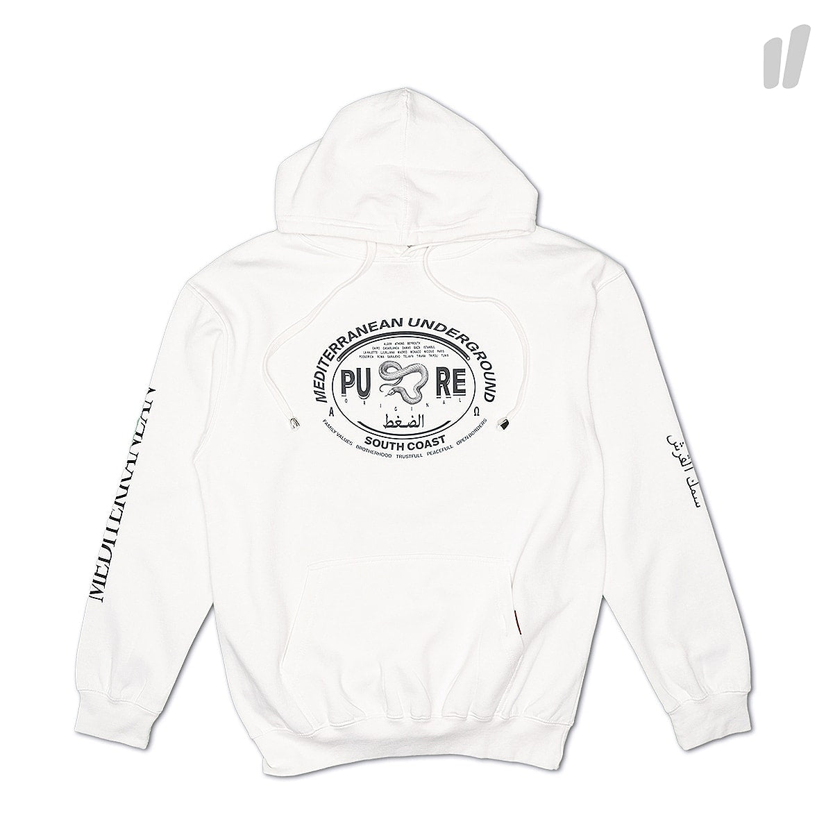 Pressure mediterranean family hoodie White Hoodies | Overkill