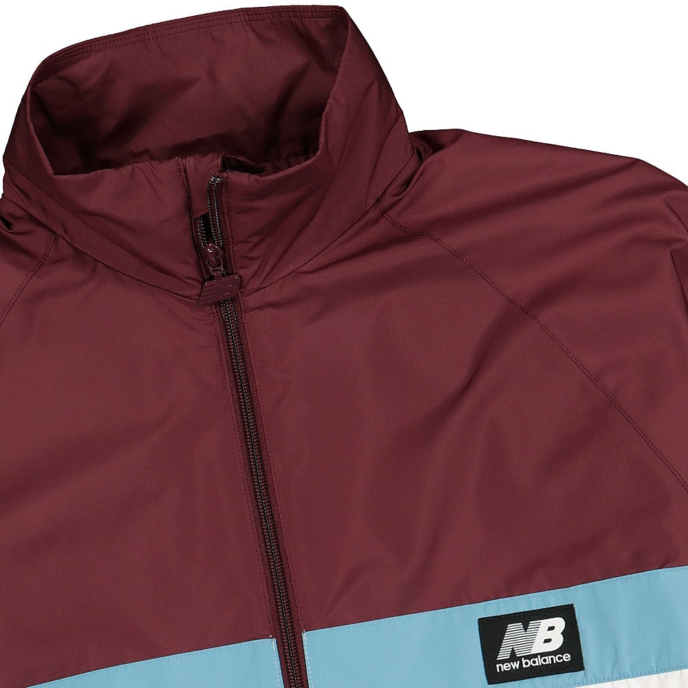 New Balance Athletics Archive Run Jacket Burgundy Jackets Close-up | Overkill