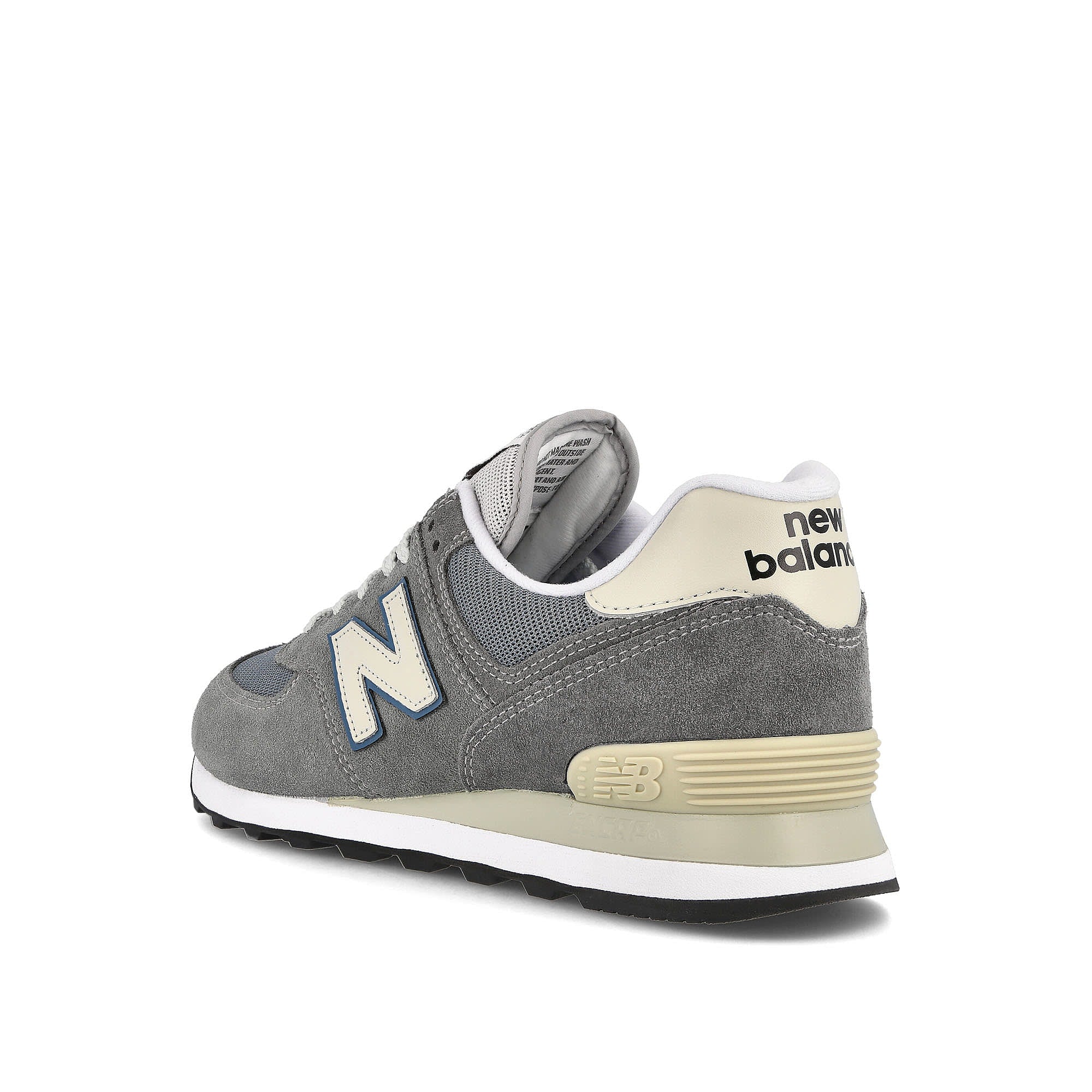 New Balance ml 574 ba2 Grey / Sky Blue Close-up | Overkill