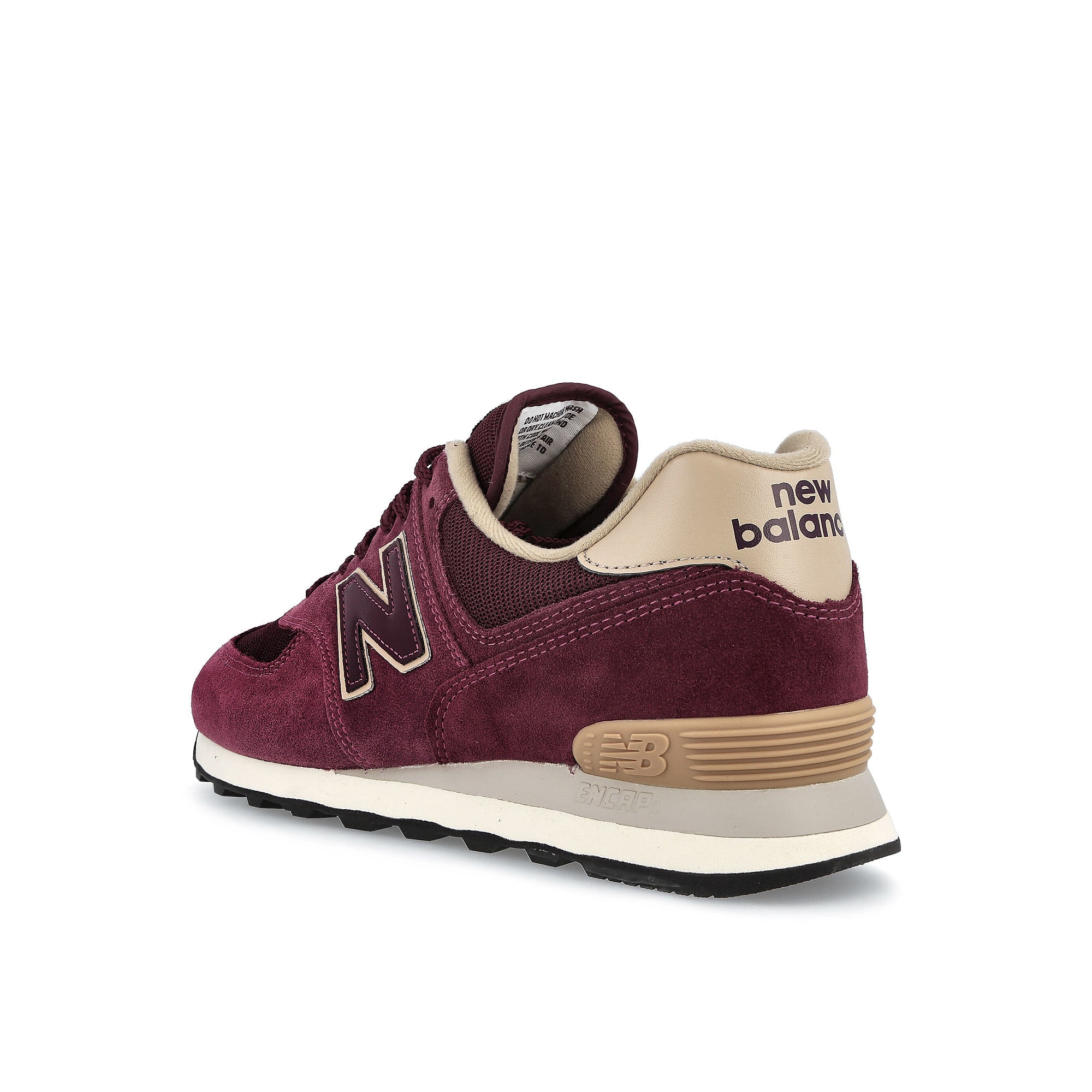 New Balance ml 574 bg2 Burgundy Red Sneakers Material | Overkill