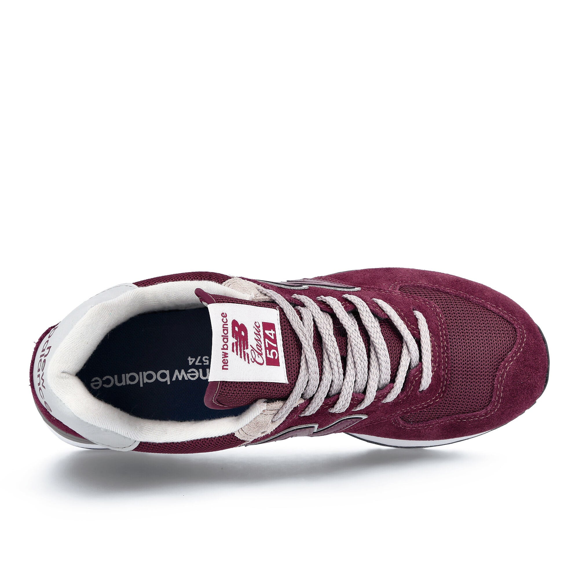 New Balance ml 574 evm Burgundy Red Sneakers Detailfoto | Overkill