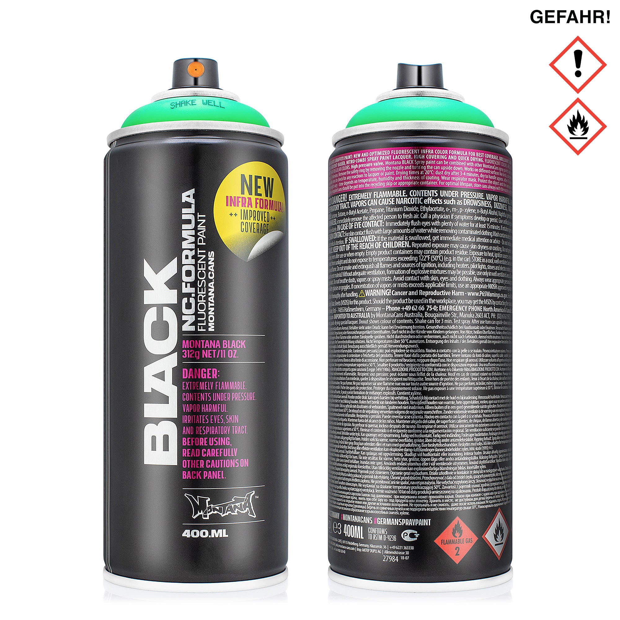 Montana black infra colors 400 ml Cans MON1000004 | Overkill