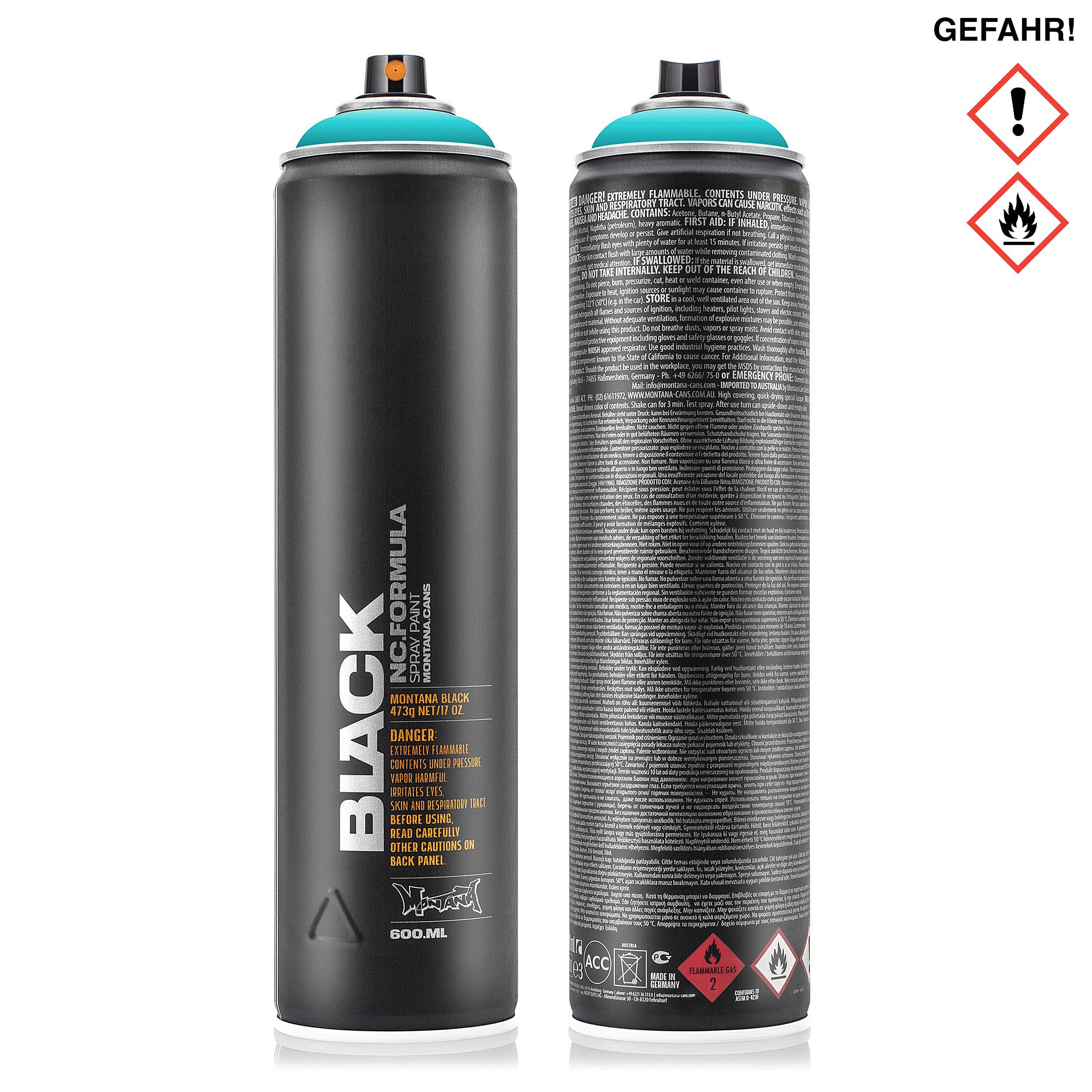 Montana black extended 600 ml Cans MON1000003 | Overkill