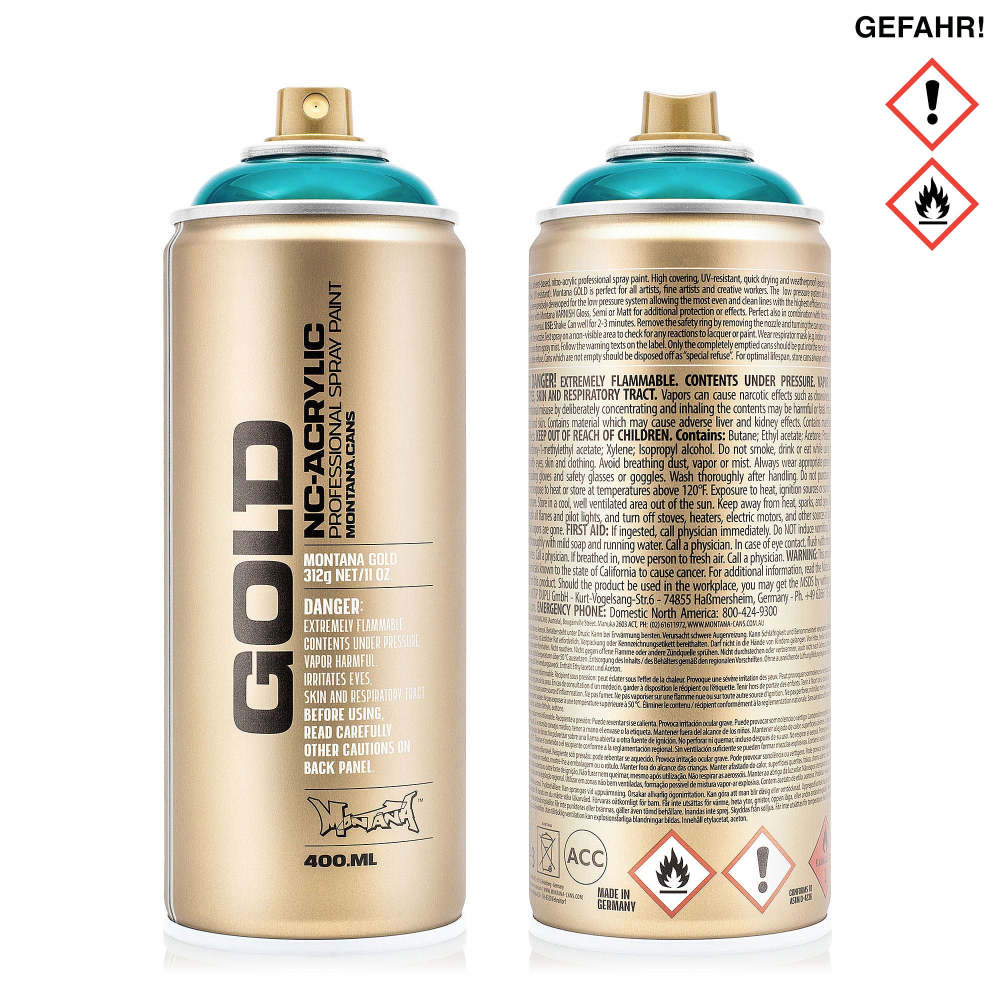 Montana gold transparent 400 ml Cans MON1000005 | Overkill