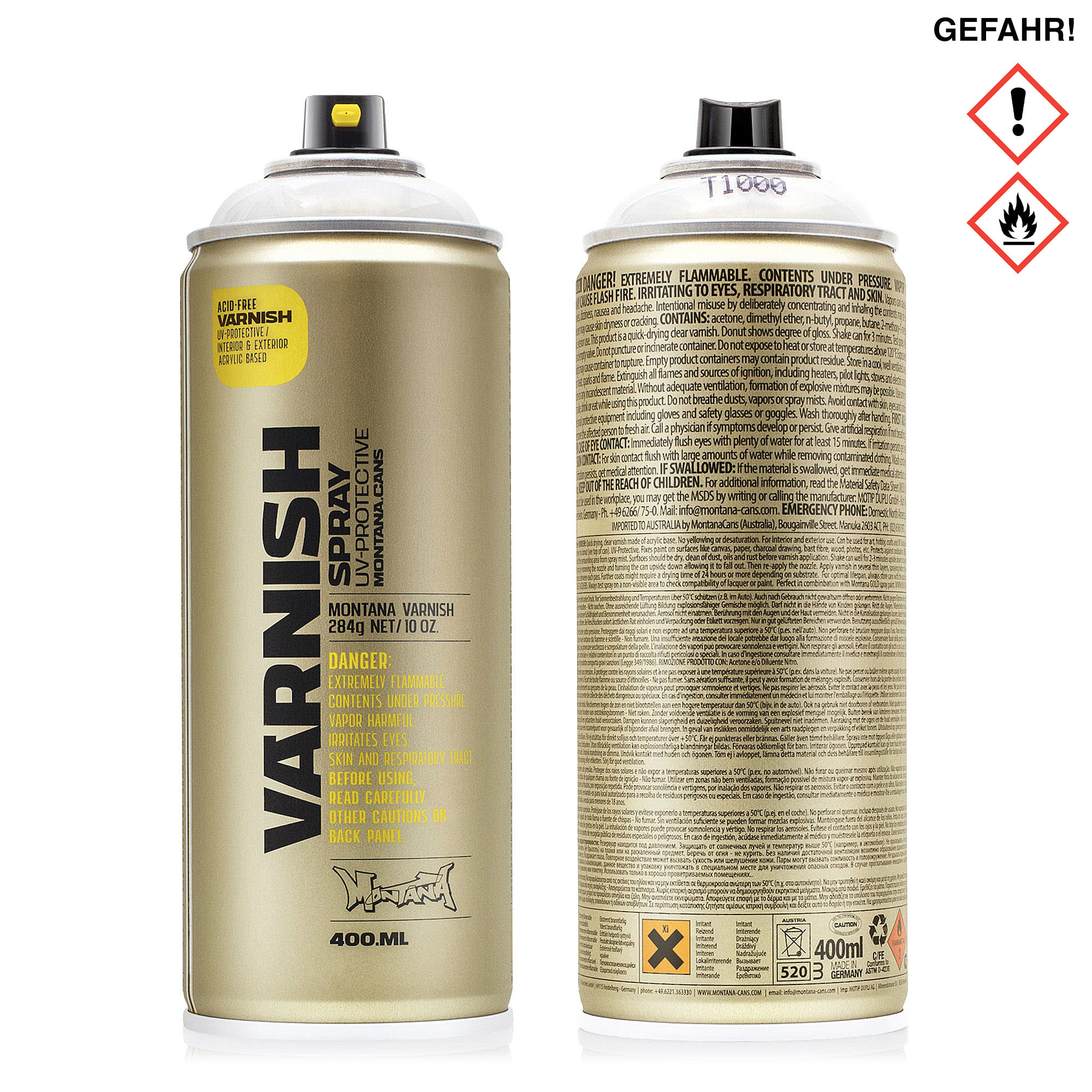 Montana varnish klarlack 400 ml Cans MON376368 | Overkill