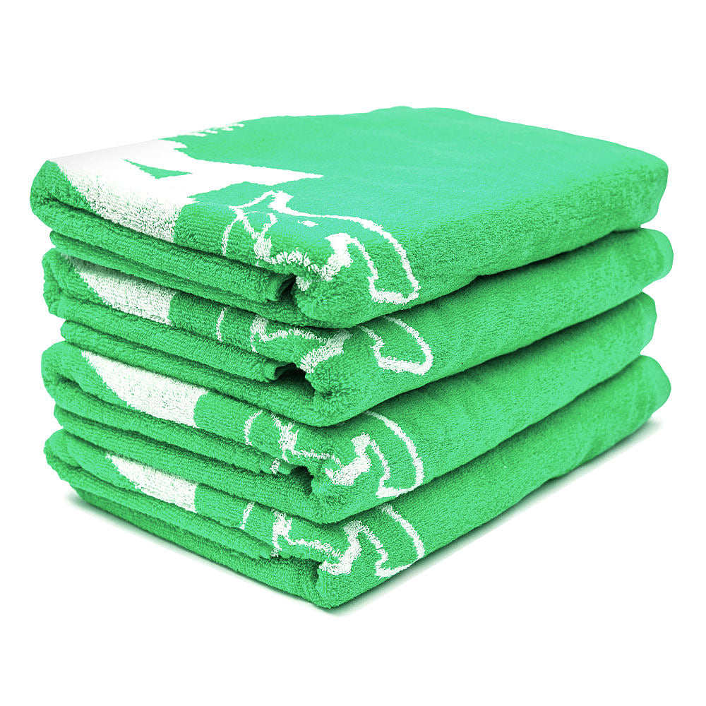 Montana Beach Towel Typo + Logo Green Towels Material | Overkill