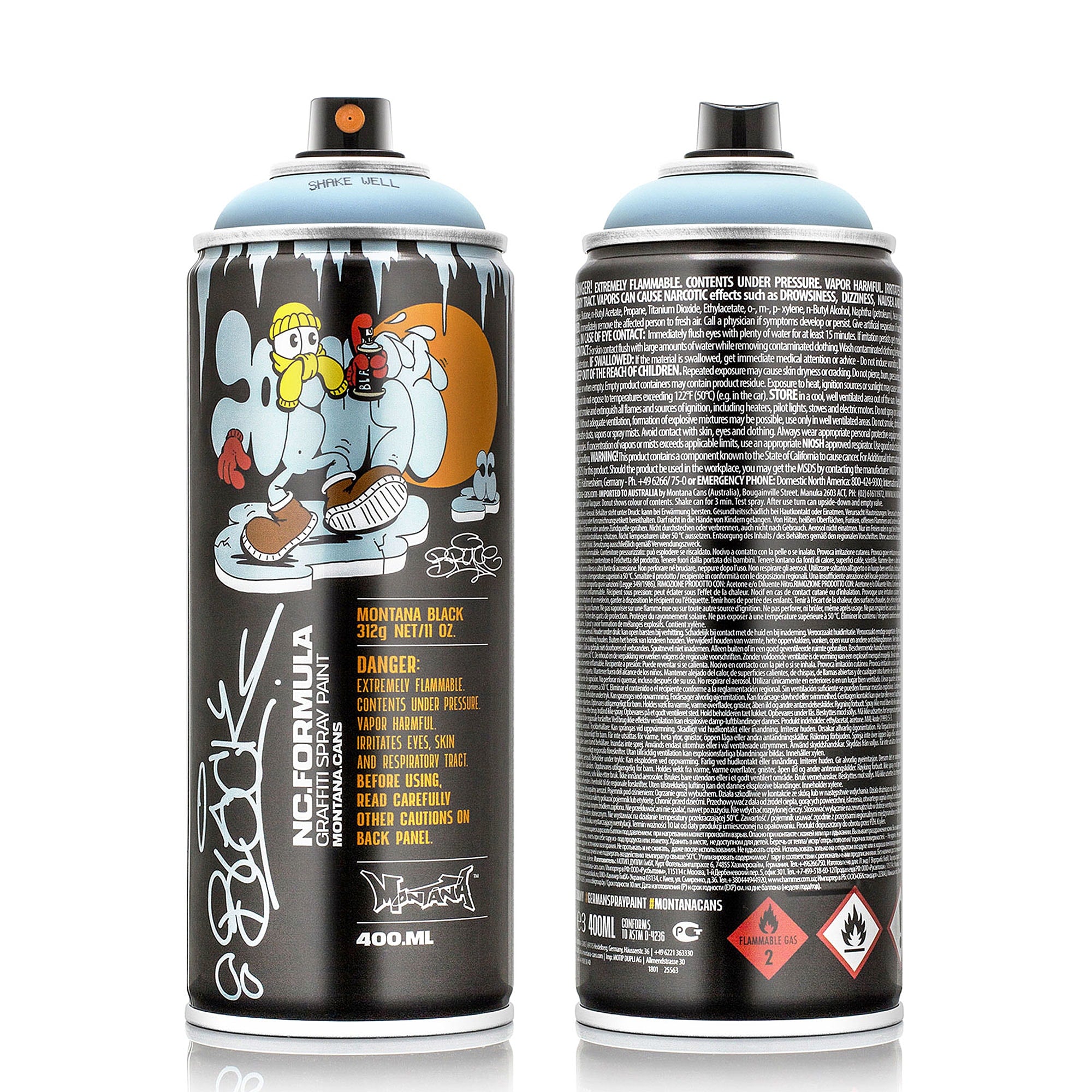 Montana black nc 400 ml ltd. artist edition #15 - bruce BLK-AE-15 | Overkill