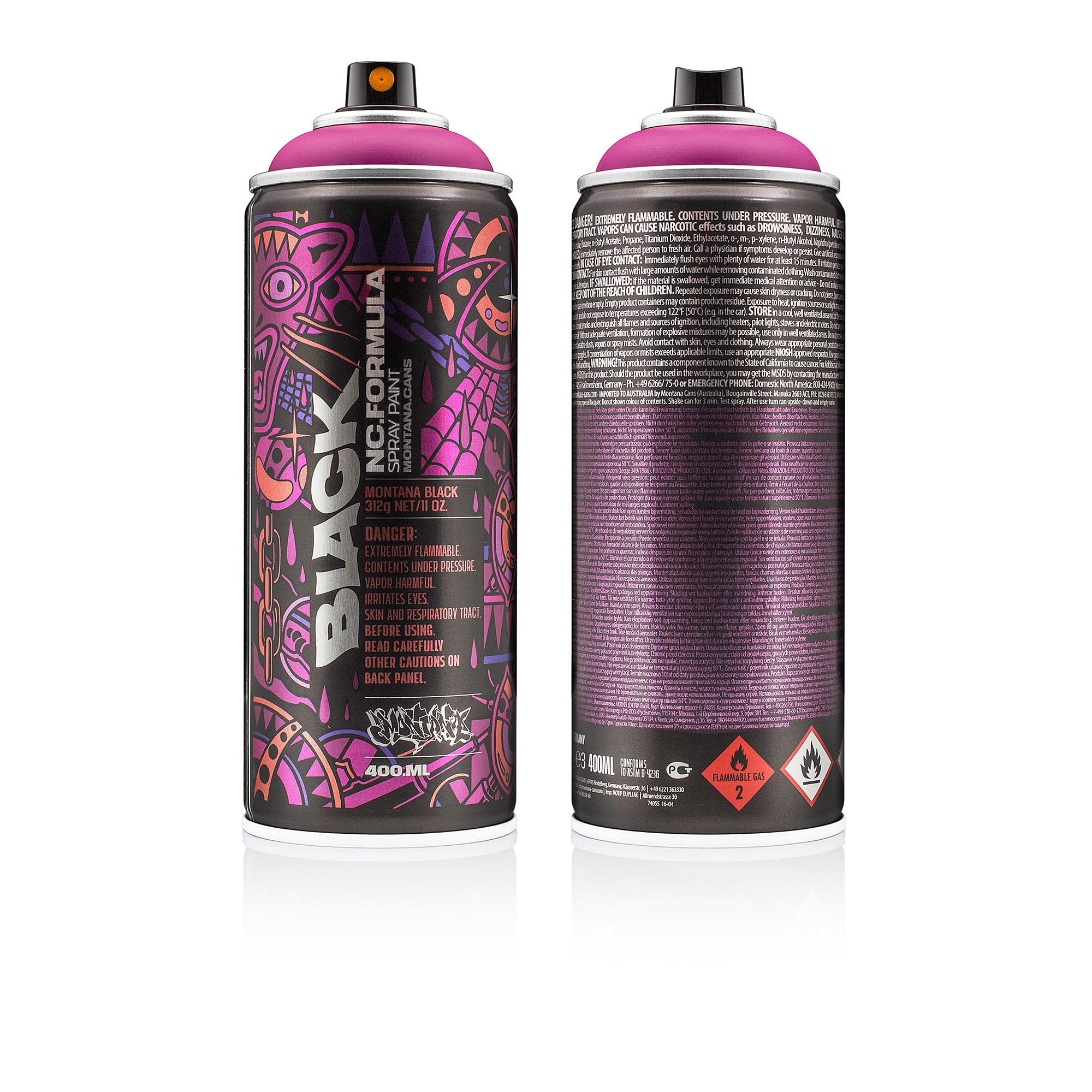 Montana black nc 400 ml ltd. artist edition #09 - dmote BLK-AE-09 | Overkill