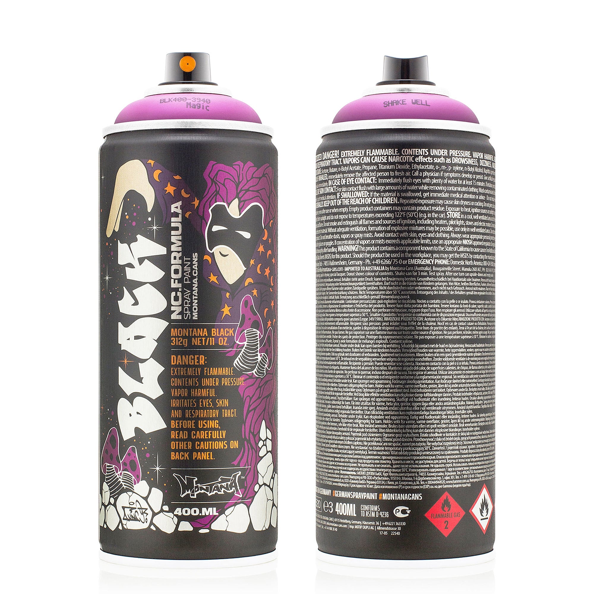 Montana black nc 400 ml ltd. artist edition #13 - func 88 BLK-AE-13 | Overkill