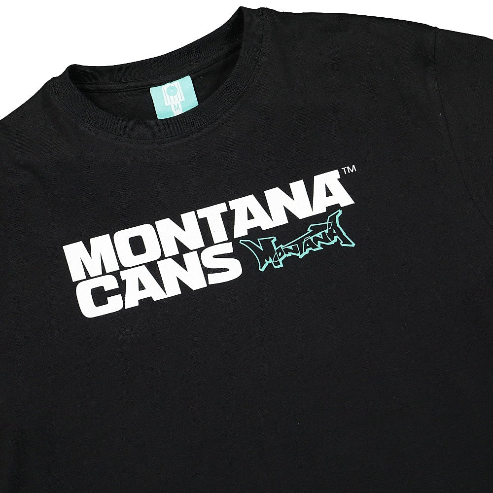 Montana T-Shirt Typo + Logo Black T-Shirts Close-up | Overkill