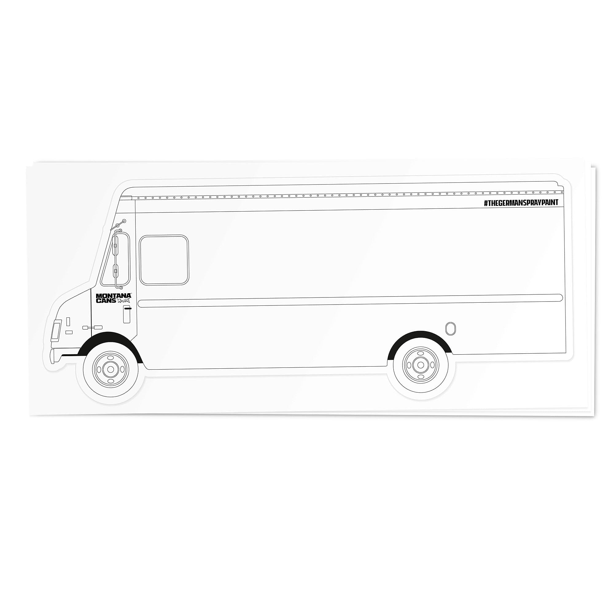 Montana Tag Van Sticker Pack White Sticker Material | Overkill