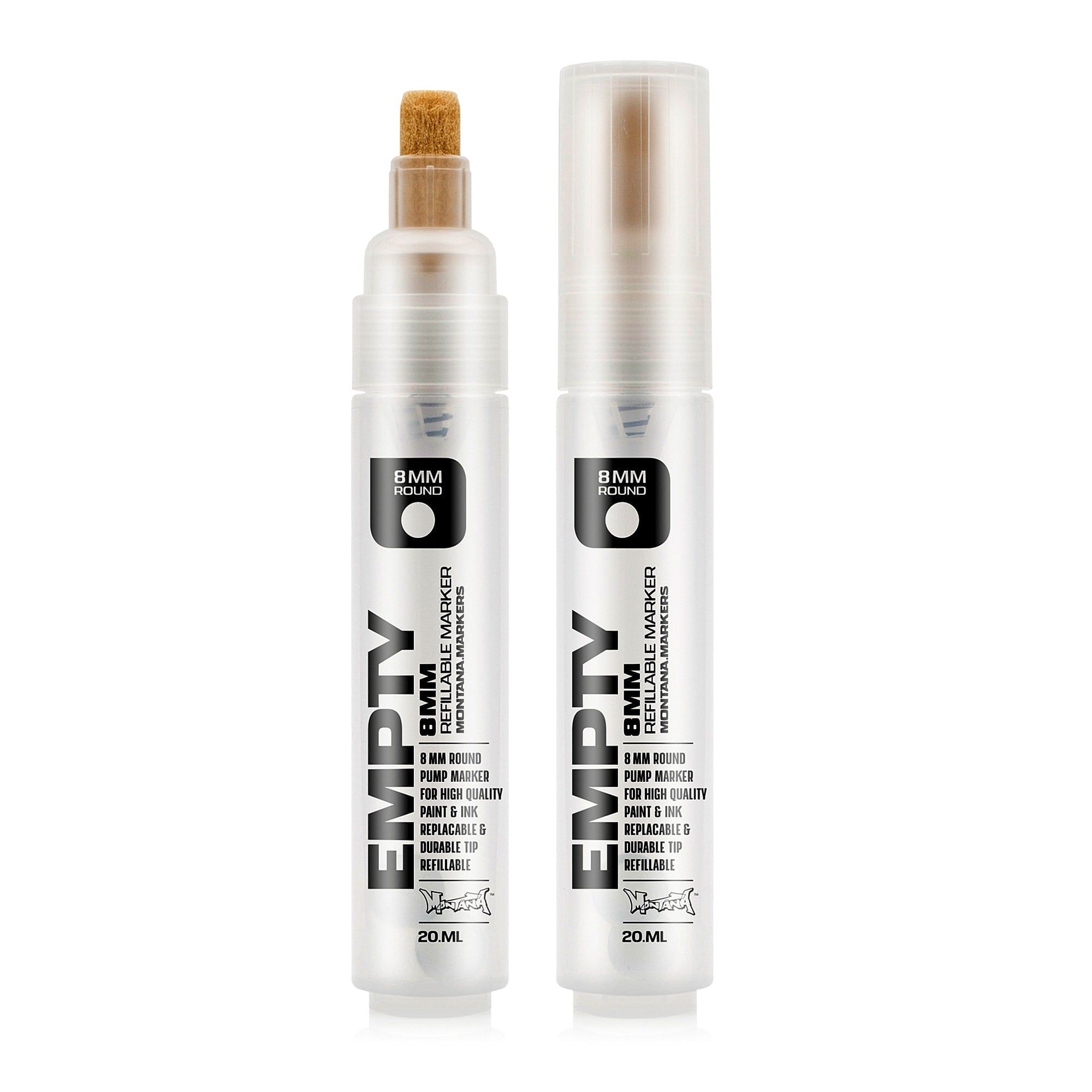 Montana empty marker round tip 8 mm Marker 37346 | Overkill