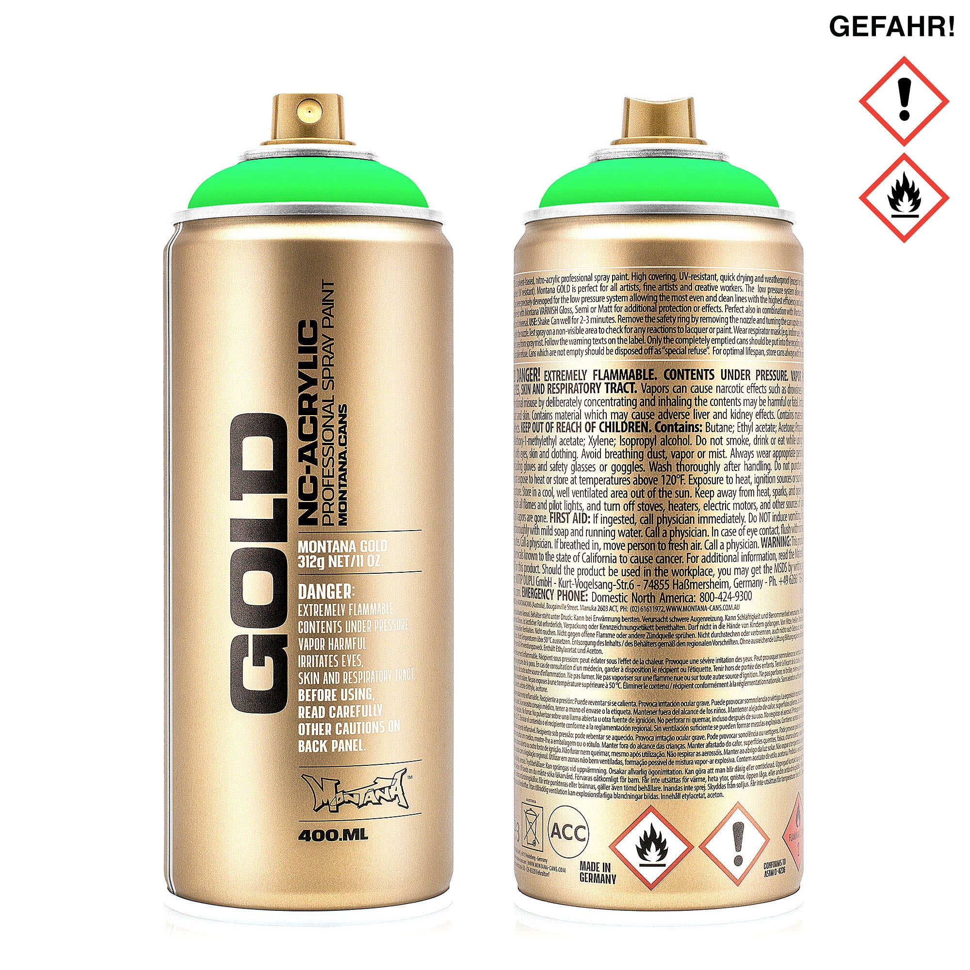 Montana gold fluorescent 400 ml Cans MON1000014 | Overkill
