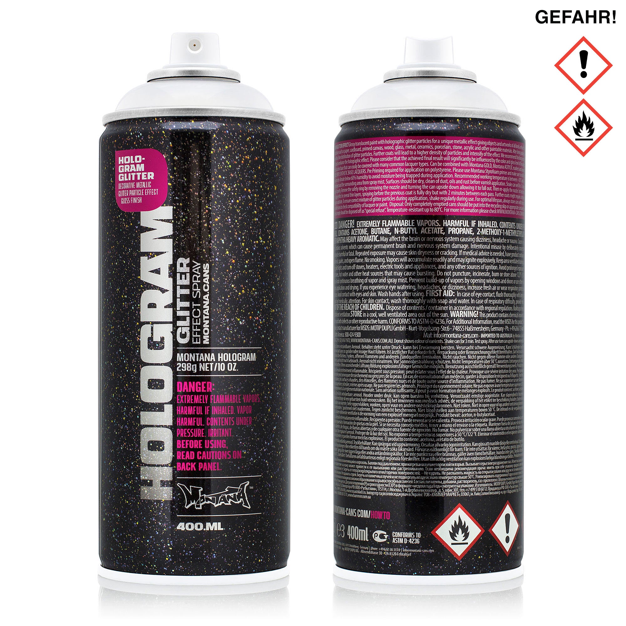 Montana glitter hologram effect spray 400 ml Cans MON463051 | Overkill