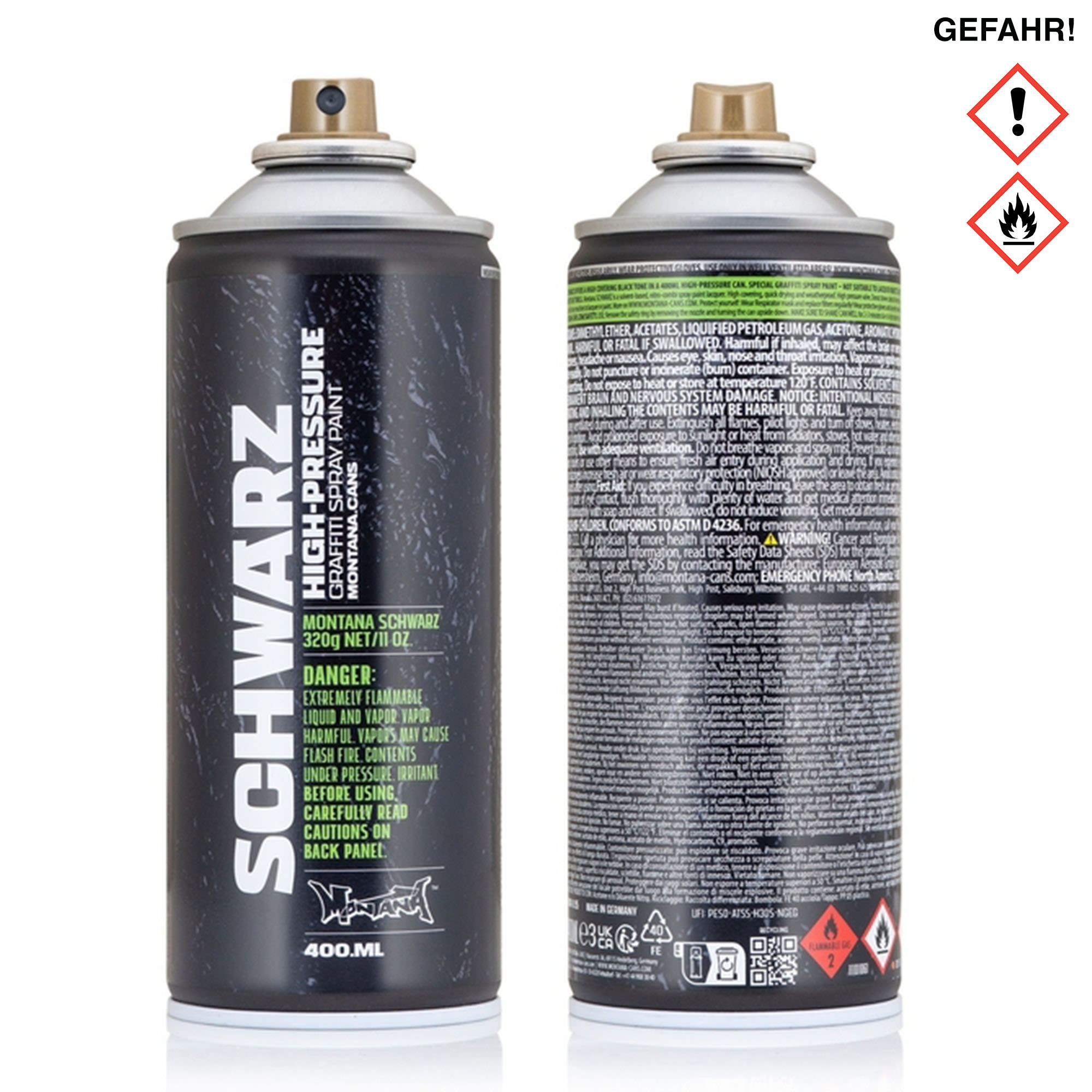 Montana Recycled Schwarz 400 ml Cans 101676 | Overkill