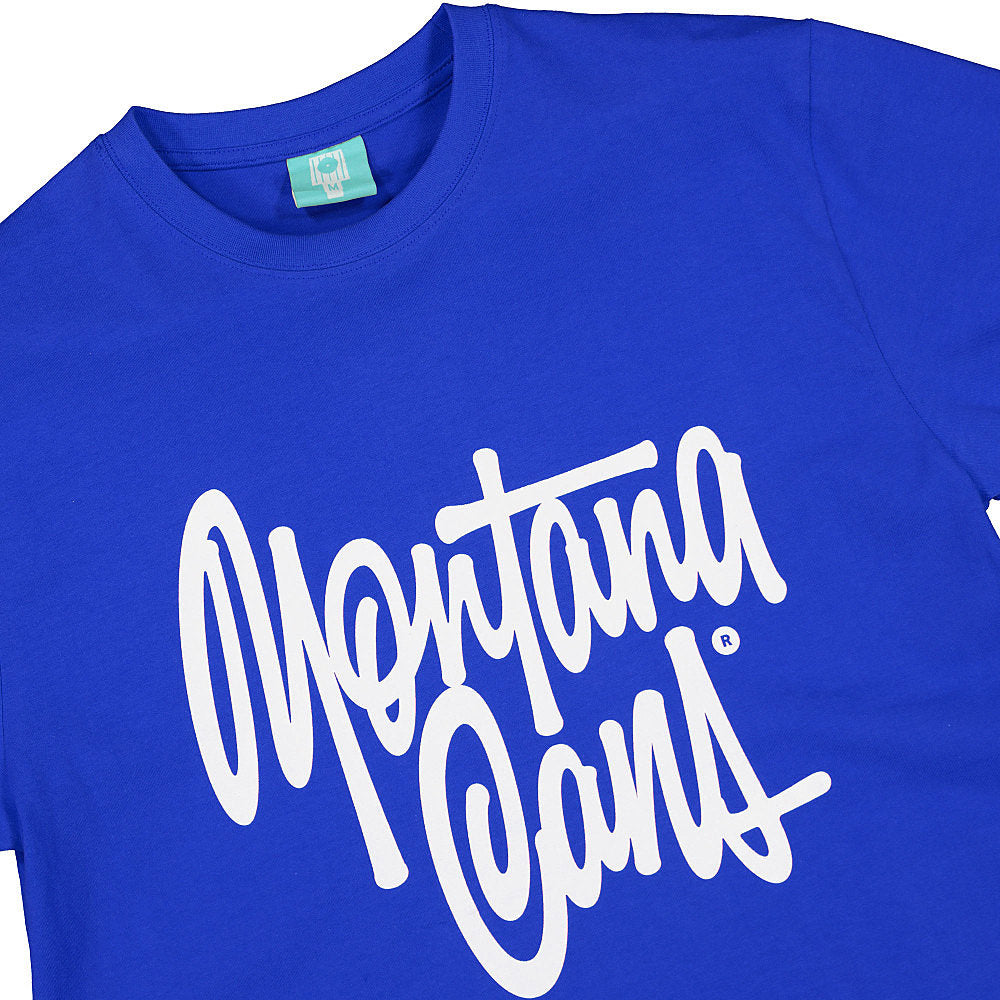 Montana T-Shirt Tag By Shapiro Blue T-Shirts Close-up | Overkill