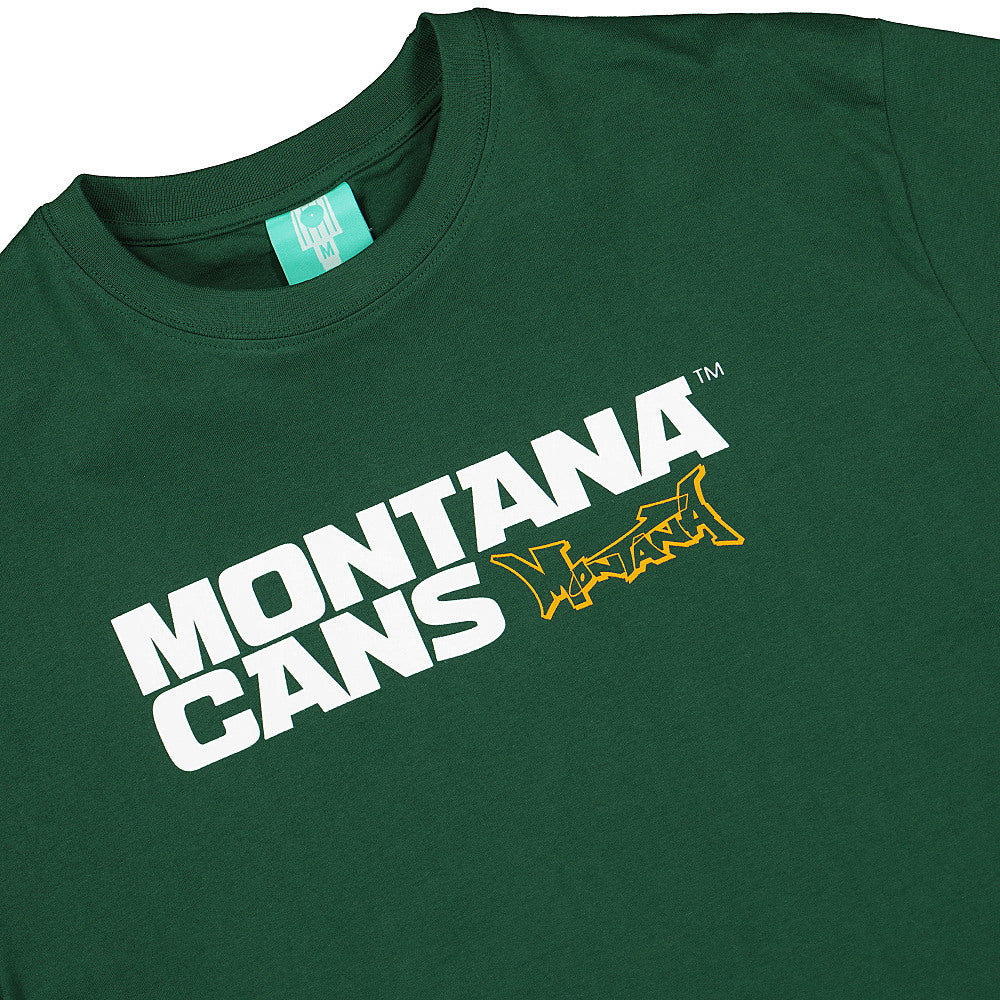Montana T-Shirt Typo + Logo Green T-Shirts Close-up | Overkill