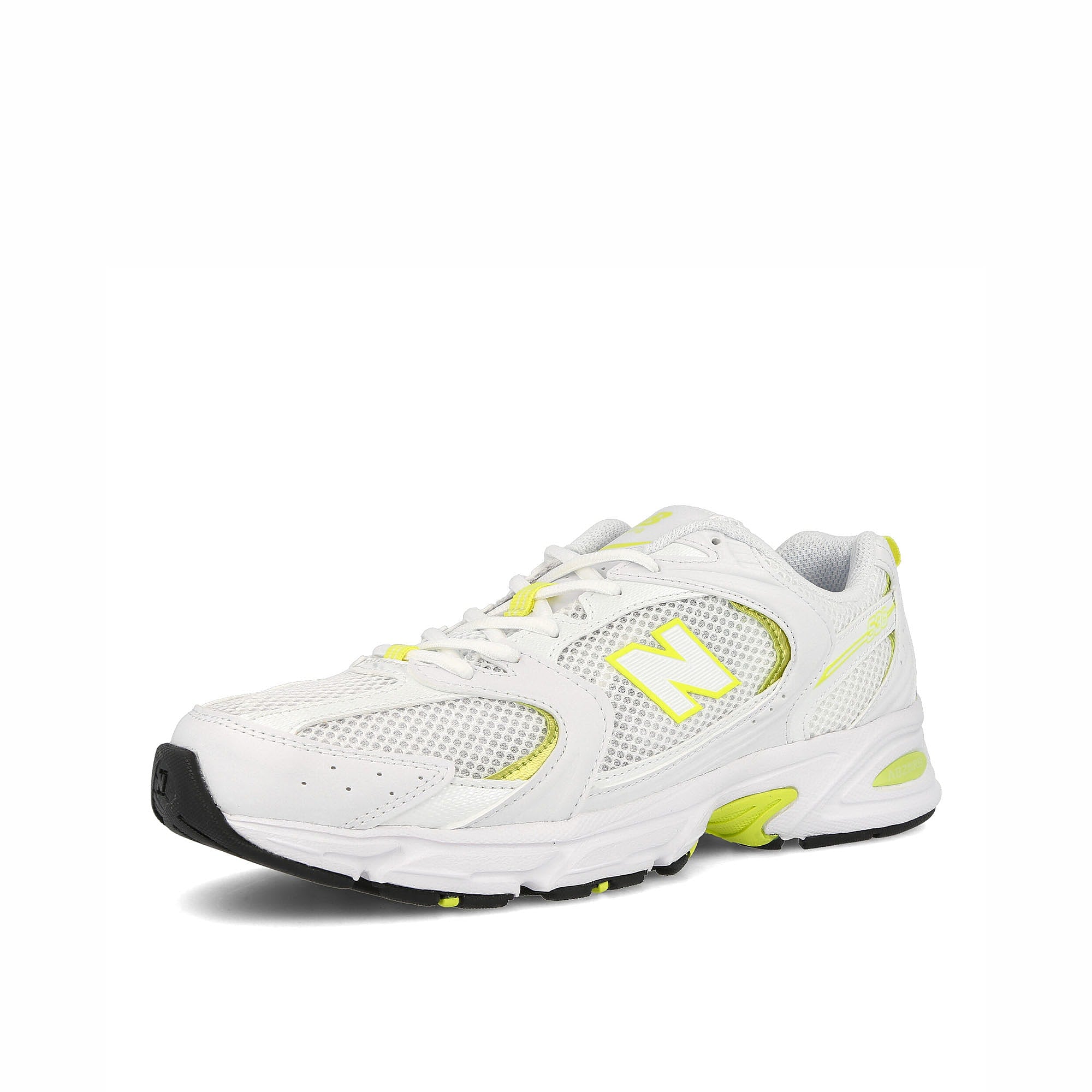 New Balance MR530DWP White-Lemonade Low Top Sneakers Close Up | Overkill