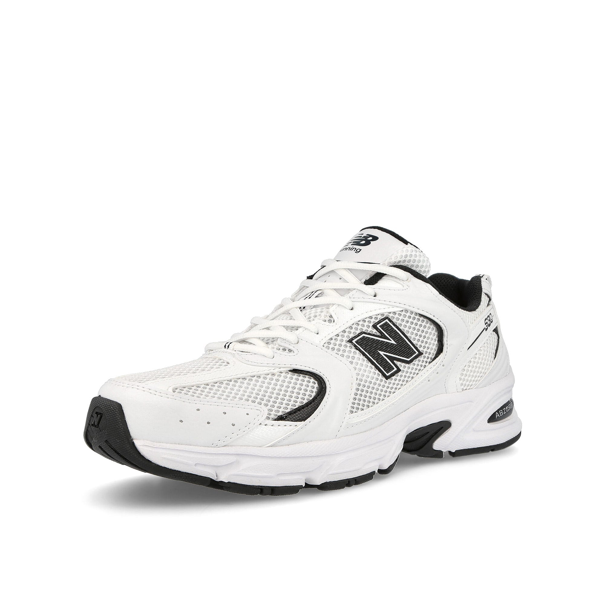 New Balance MR530EWB White / Black Low Top Sneakers Close Up | Overkill