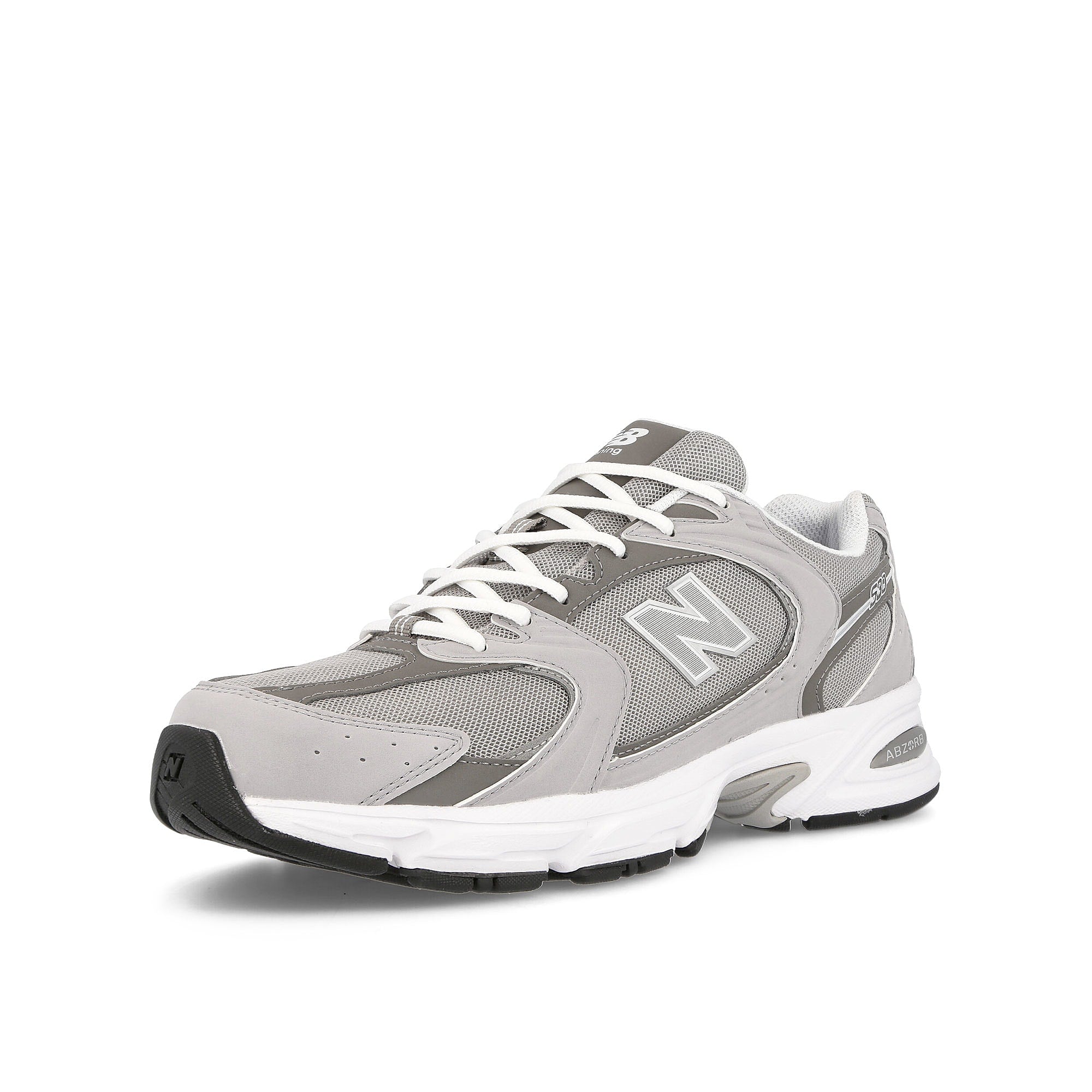 New Balance mr530smg Light Grey / White Low Top Sneakers Close Up | Overkill
