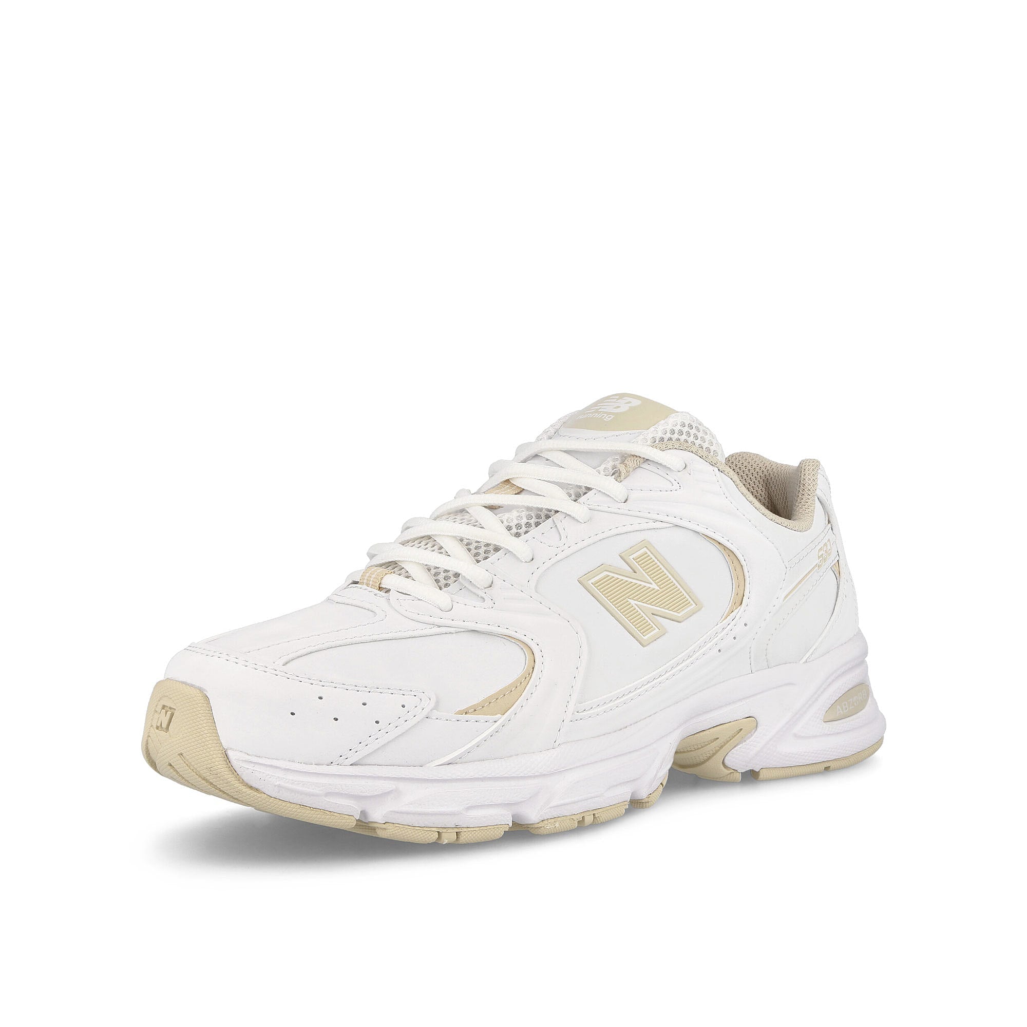 New Balance MR530SYA White Low Top Sneakers Close Up | Overkill