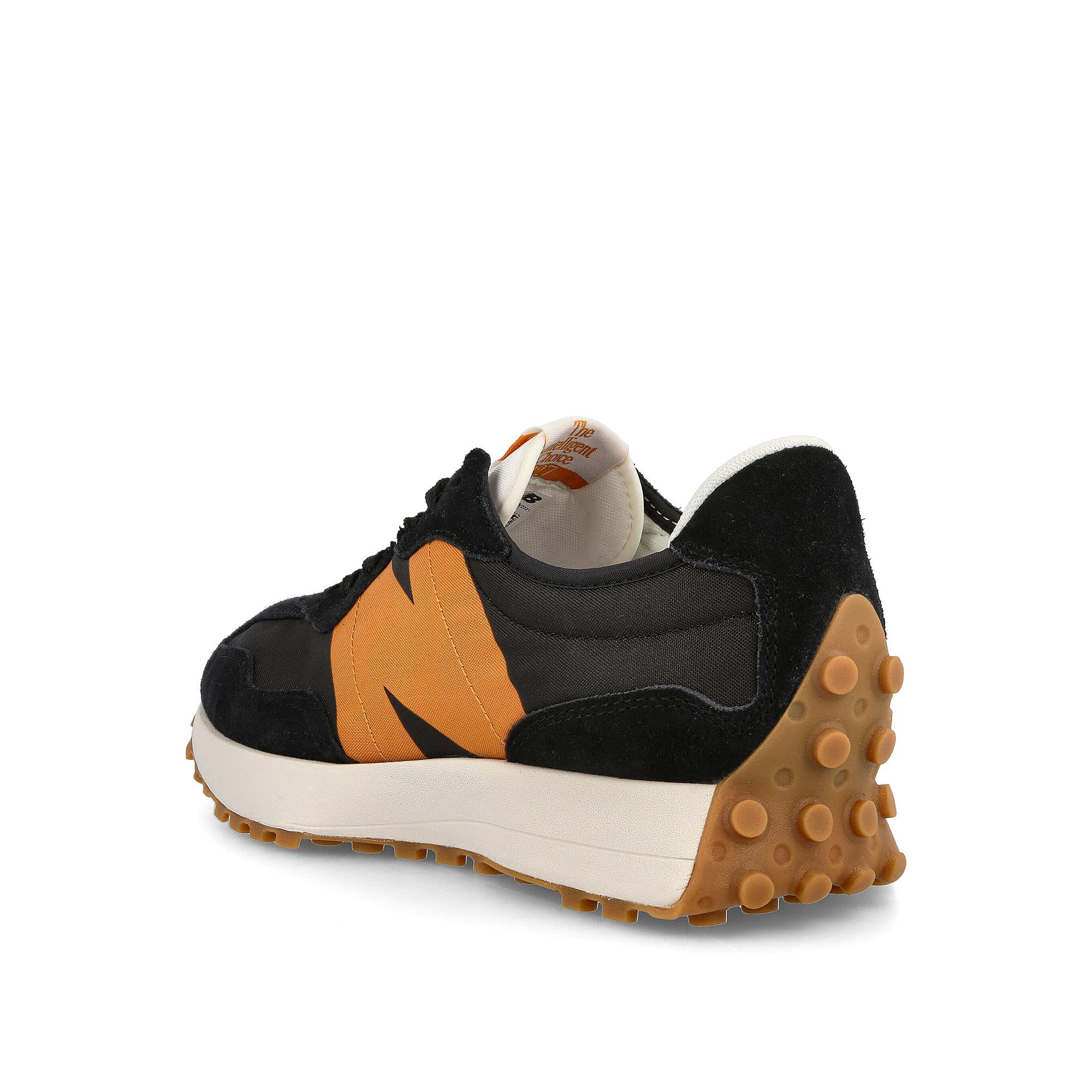 New Balance ms 327 hn1 Black-Madras Orange Low Top Sneakers Material | Overkill