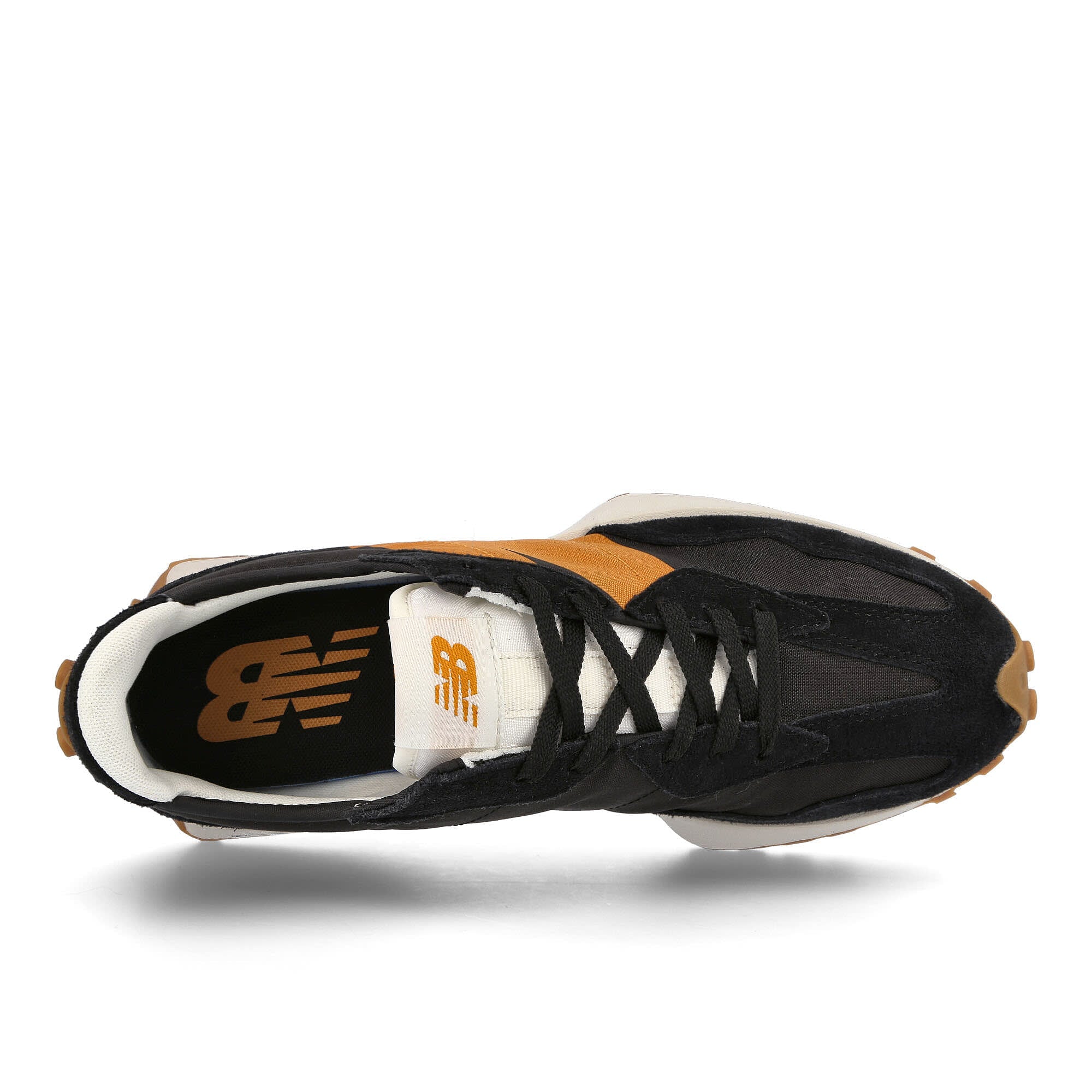 New Balance ms 327 hn1 Black-Madras Orange Low Top Sneakers Detailfoto | Overkill