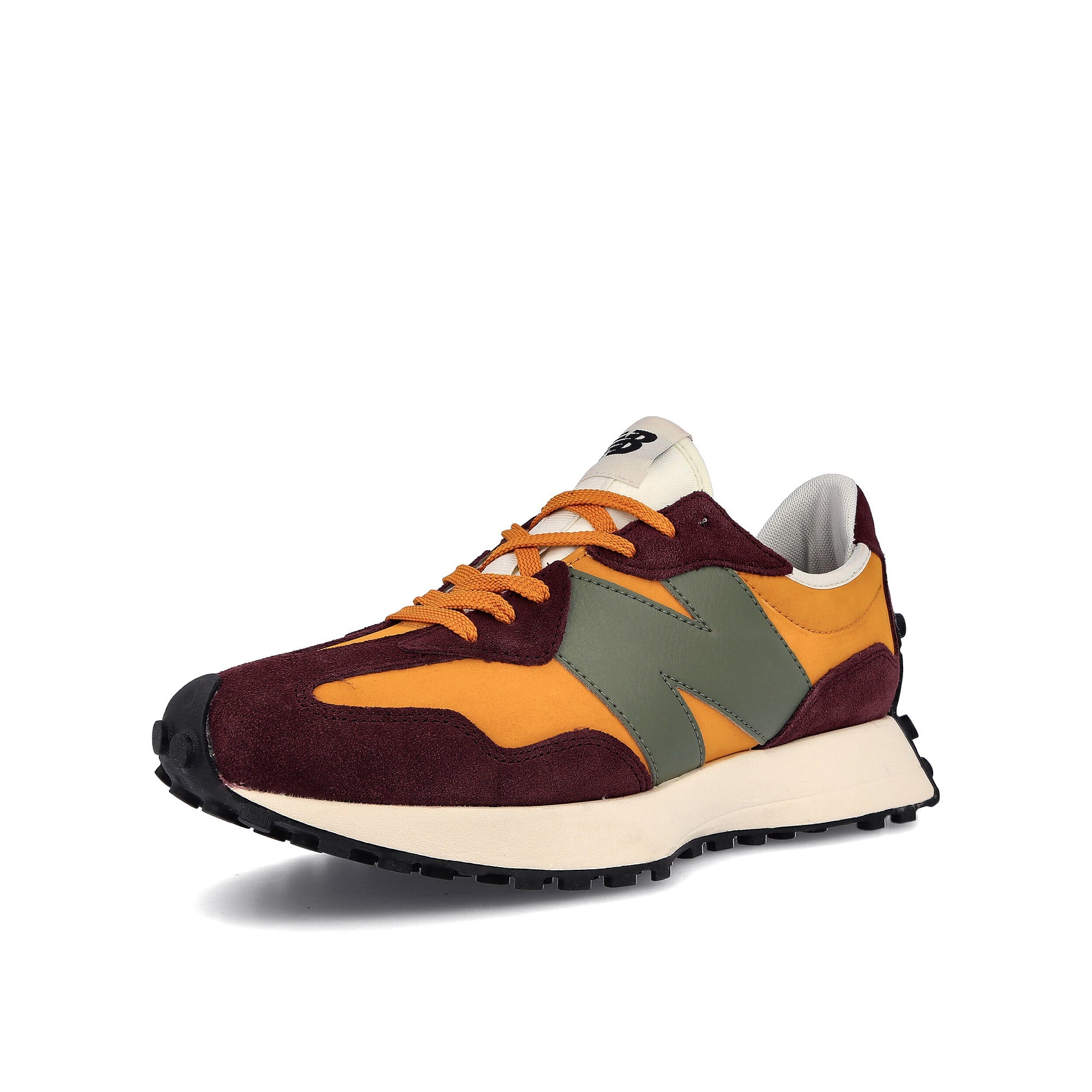 New Balance ms 327 ly1 Madras Orange Low Top Sneakers Close Up | Overkill