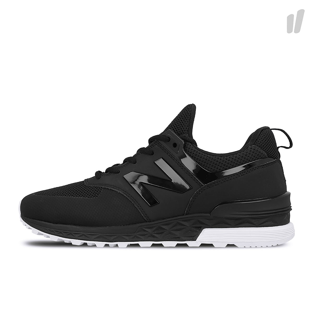 New Balance ms 574 sbk Black Low Top Sneakers 583541-60-8 | Overkill