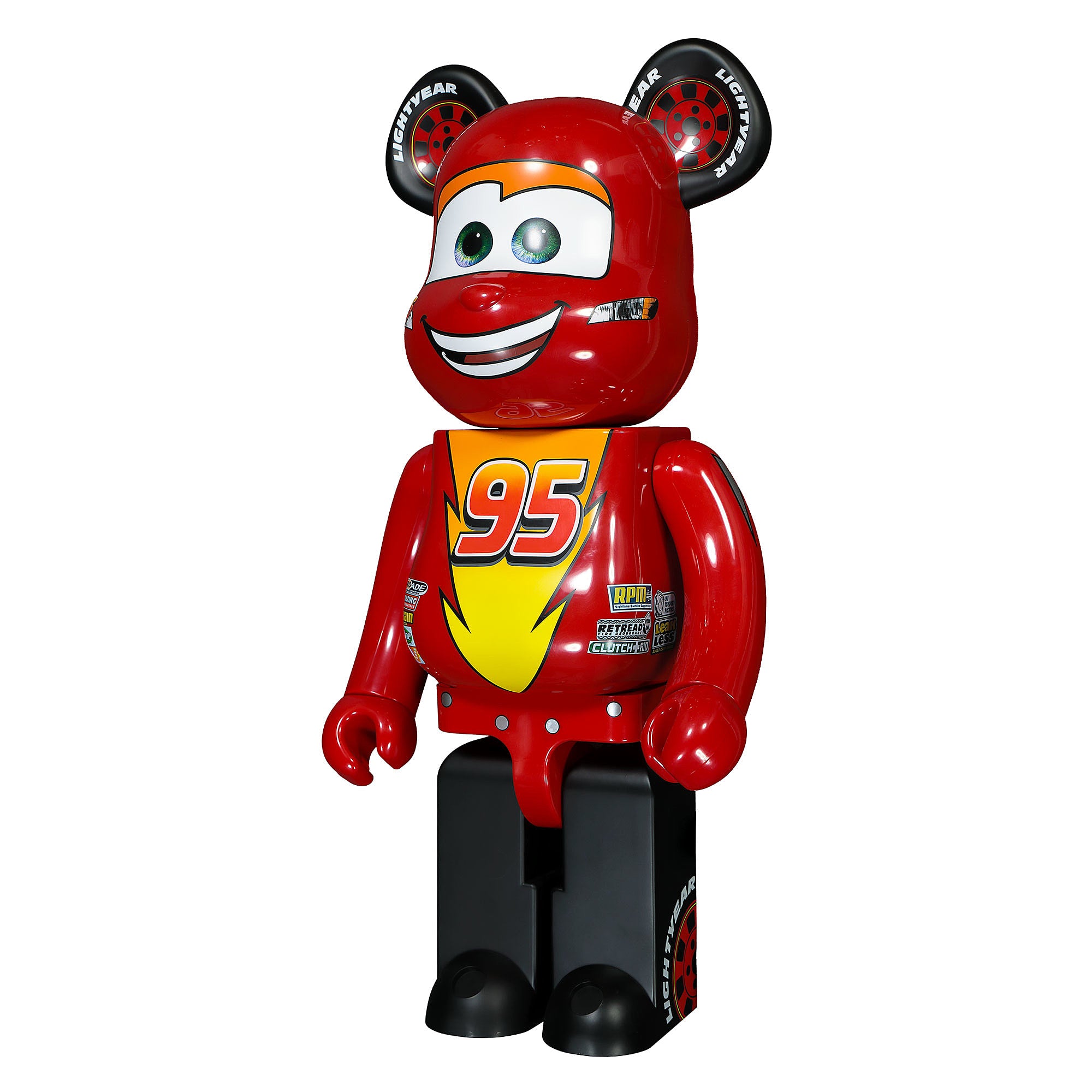 Medicom Cars x Medicom Be@rbrick Lightning McQueen 1000% Multicolor Collectibles & Toys Close-up | Overkill