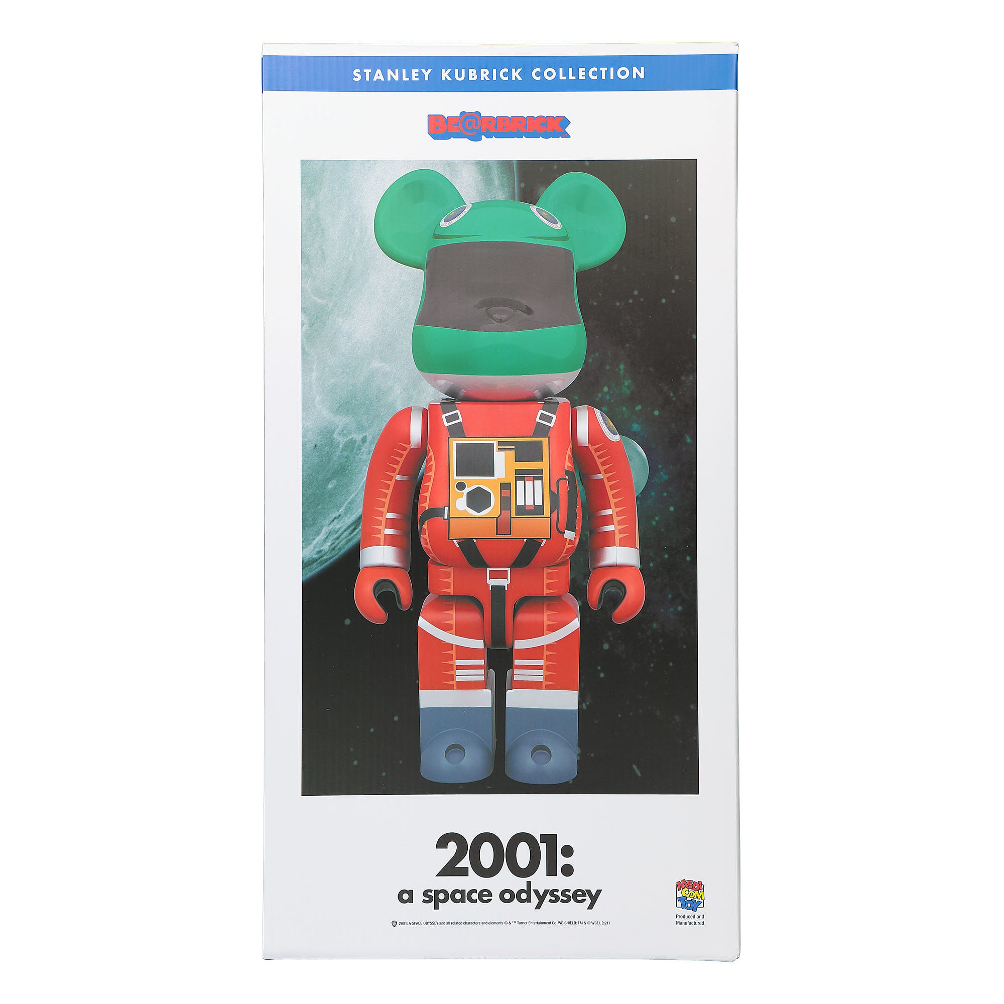 Medicom Be@rbrick Space Suit Green Helmet & Orange Suit Ver. 1000% Multicolor Collectibles & Toys Detail view 1 | Overkill