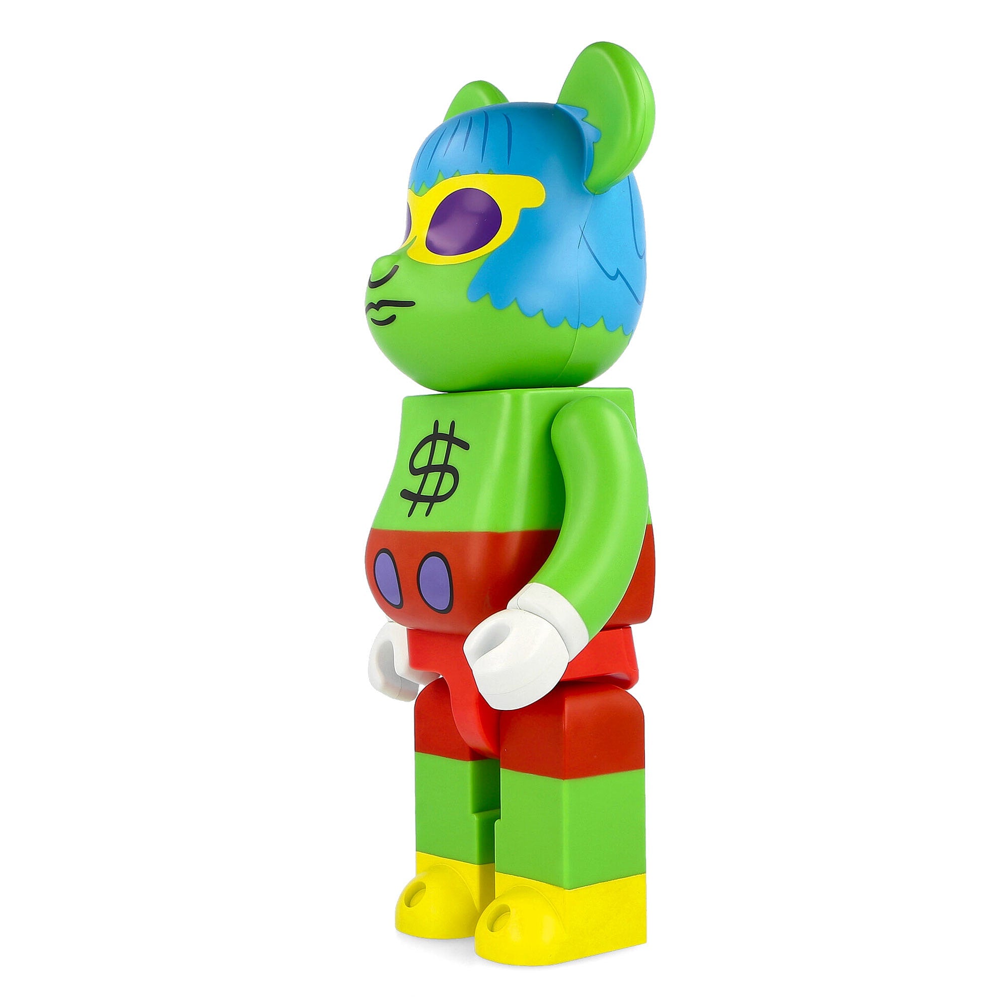 Medicom Keith Haring x Medicom Be@rbrick Andy Mouse 400% Multicolor Collectibles & Toys Close-up | Overkill