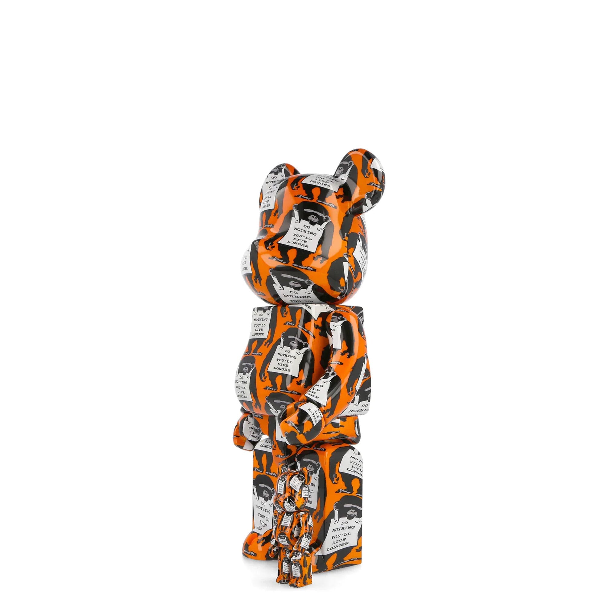 Medicom Brandalism x Medicom Be@rbrick Monkey Sign 400% + 100% Multicolor Collectibles & Toys Close-up | Overkill