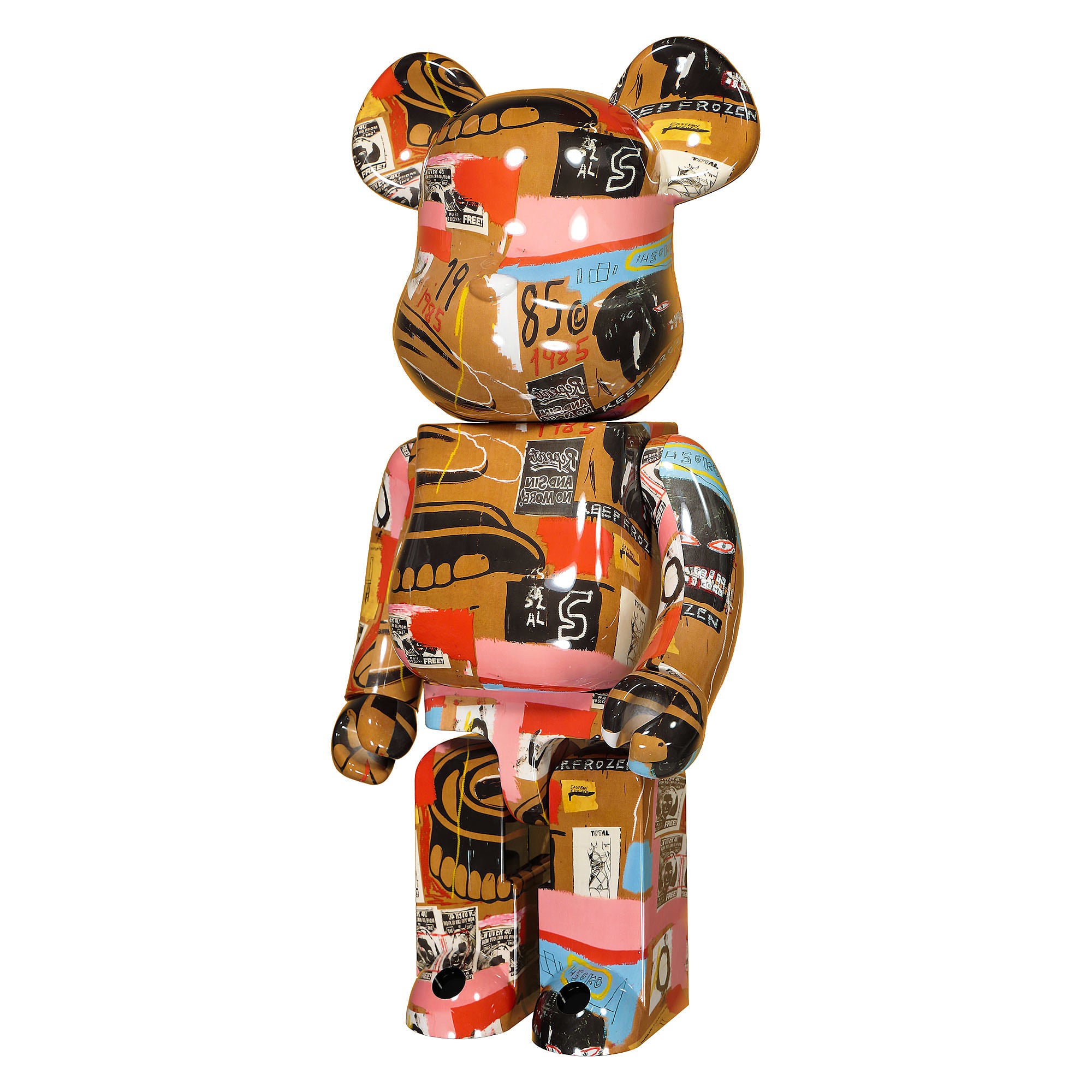 Medicom Be@rbrick Andy Warhol x Jean Michel Basquiat #2 1000% Multicolor Collectibles & Toys Close-up | Overkill